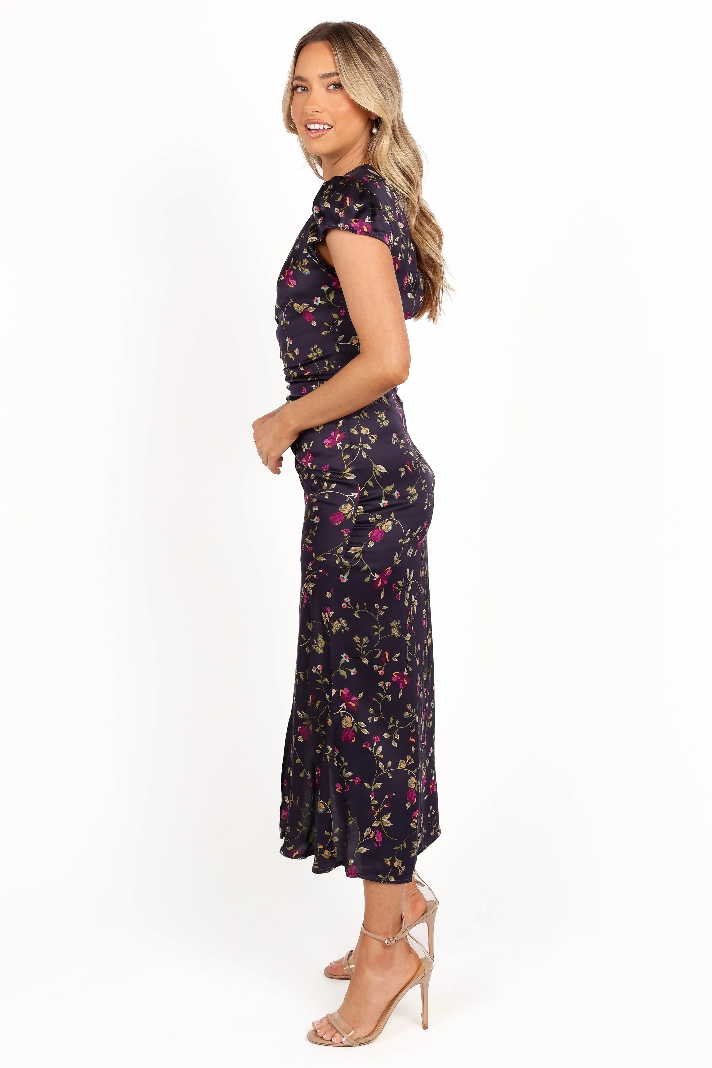 Lisbeth Midi Dress - Midnight Floral sold by Petal & Pup product image thumbnail 4
