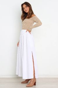 Amaris Skirt - White sold by Petal & Pup