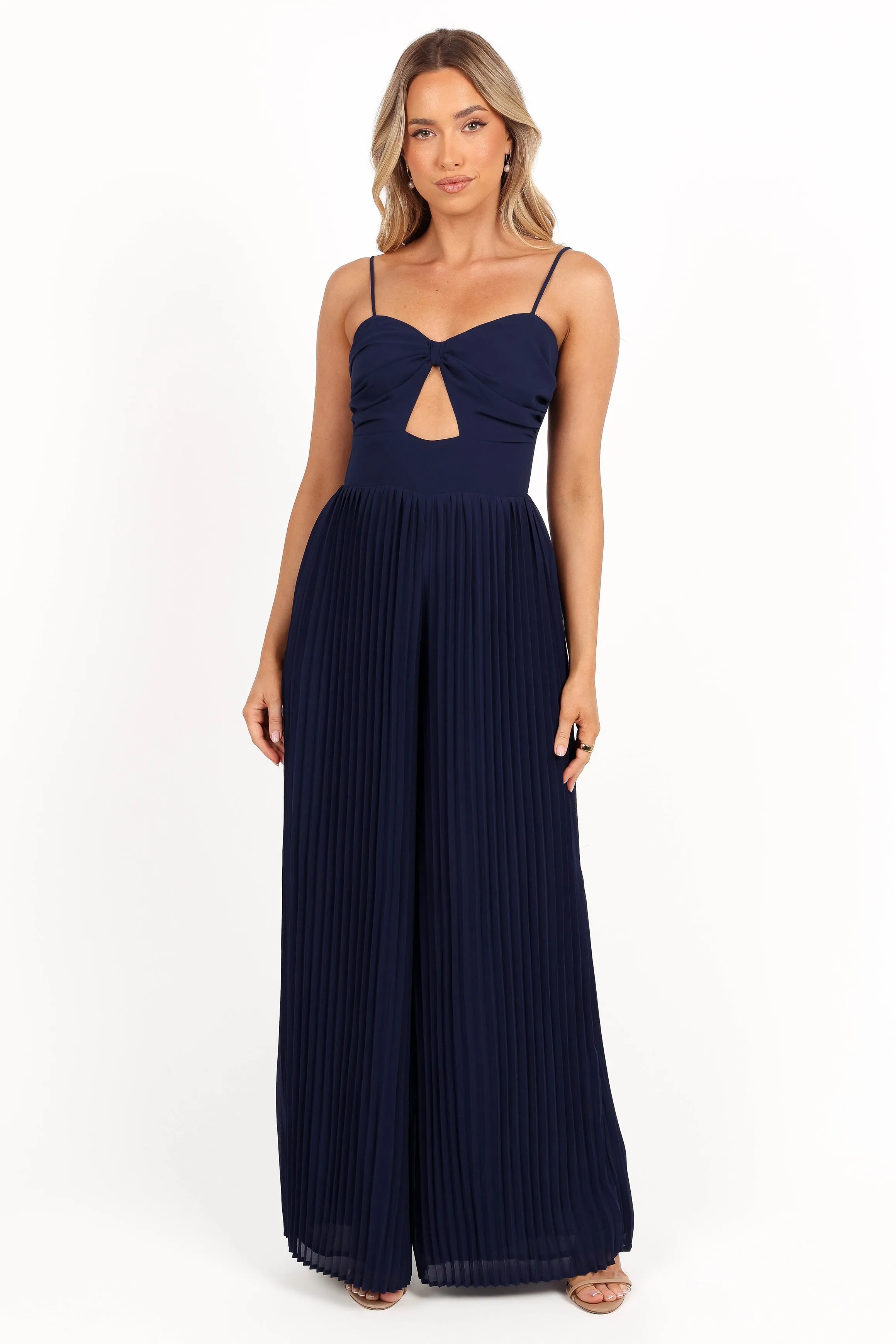 Alice Wide Leg Jumpsuit - Navy sold by Petal & Pup product image thumbnail 3