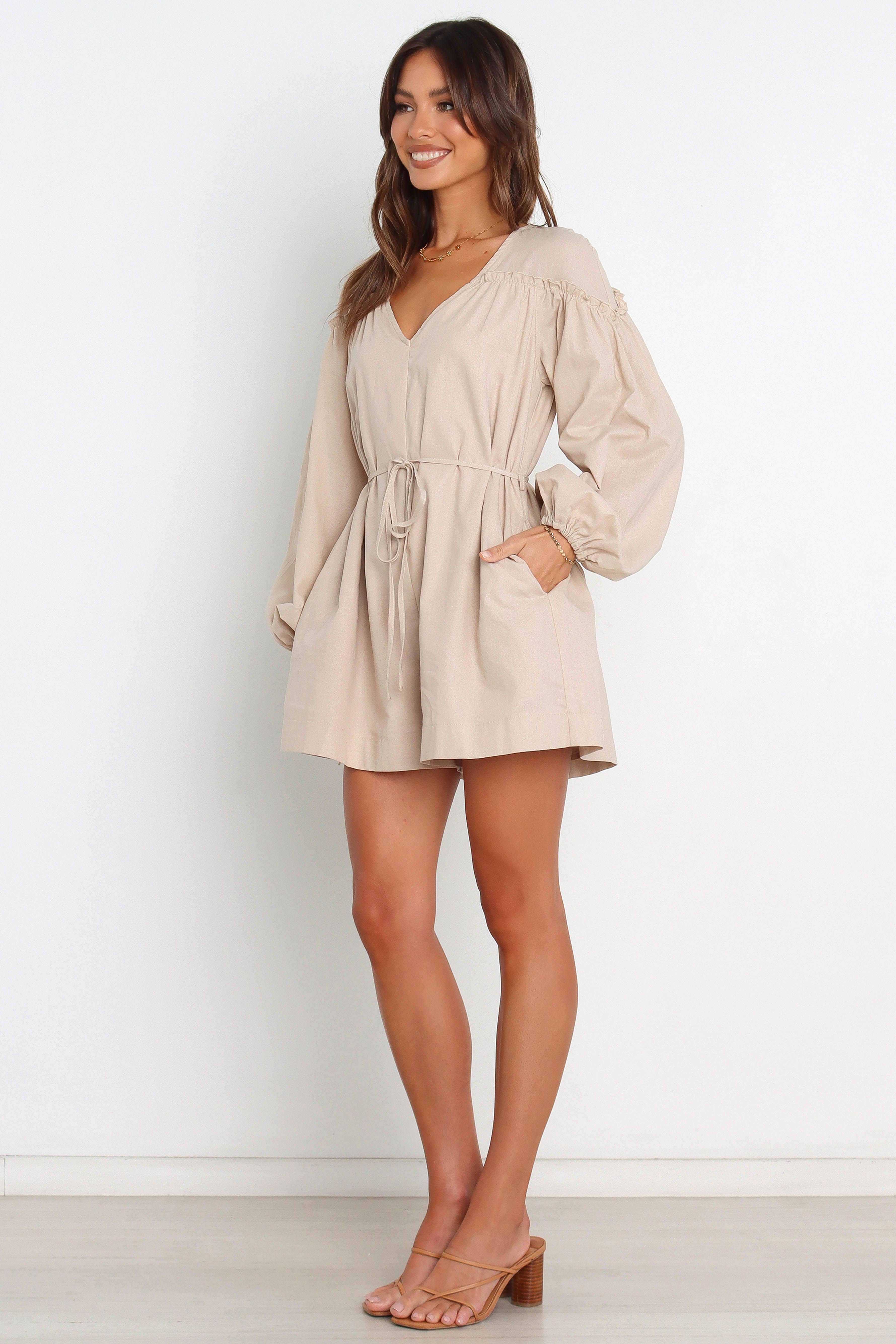 Eden Playsuit - Beige sold by Petal & Pup product image thumbnail 2