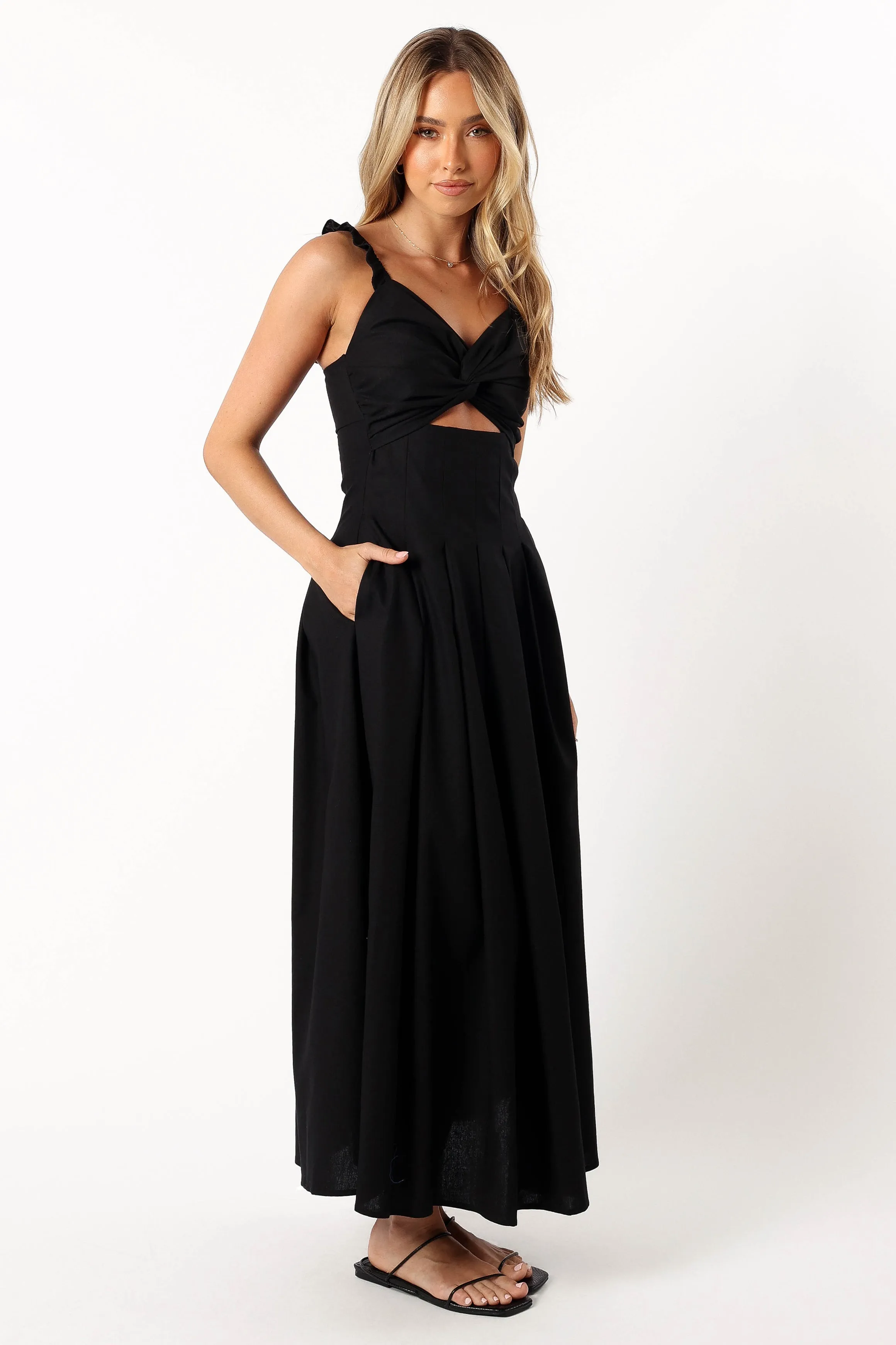 Mellie Midi Dress - Black sold by Petal & Pup product image thumbnail 5