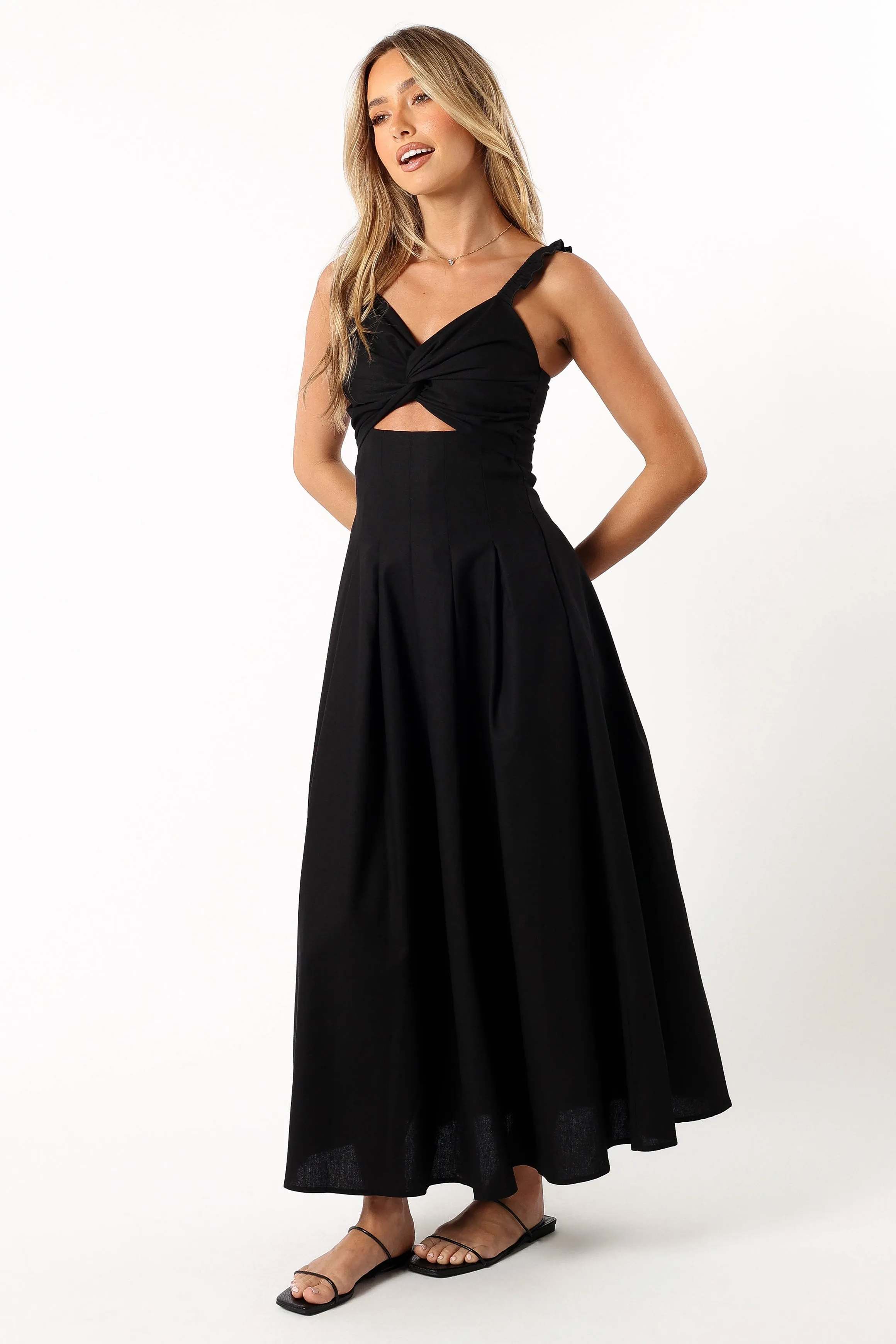 Mellie Midi Dress - Black sold by Petal & Pup product image thumbnail 4