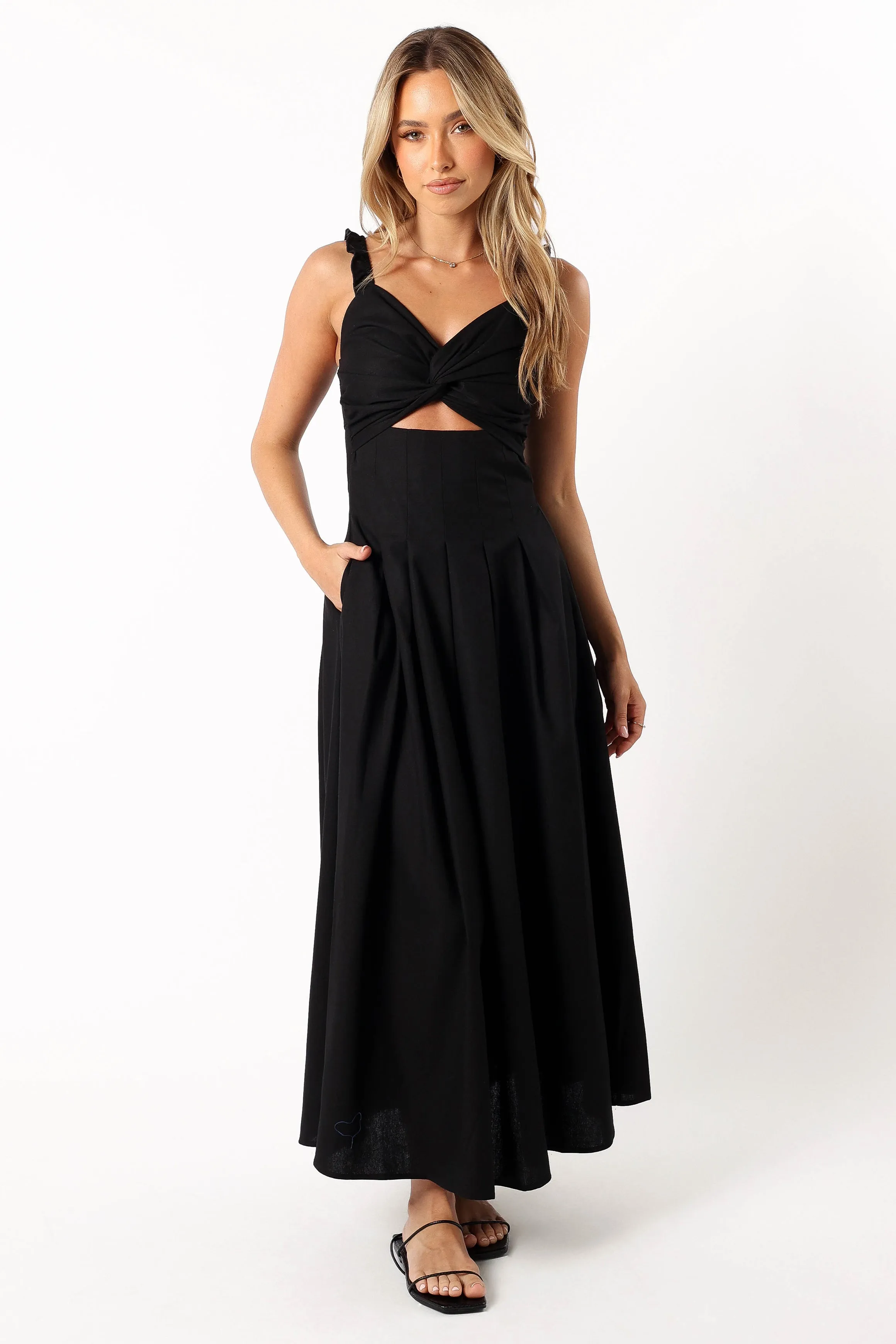 Mellie Midi Dress - Black sold by Petal & Pup product image thumbnail 3