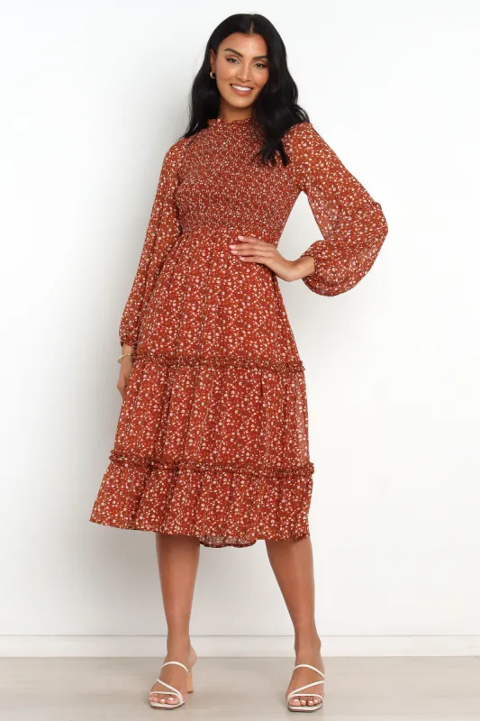 Valente Dress - Rust sold by Petal & Pup
