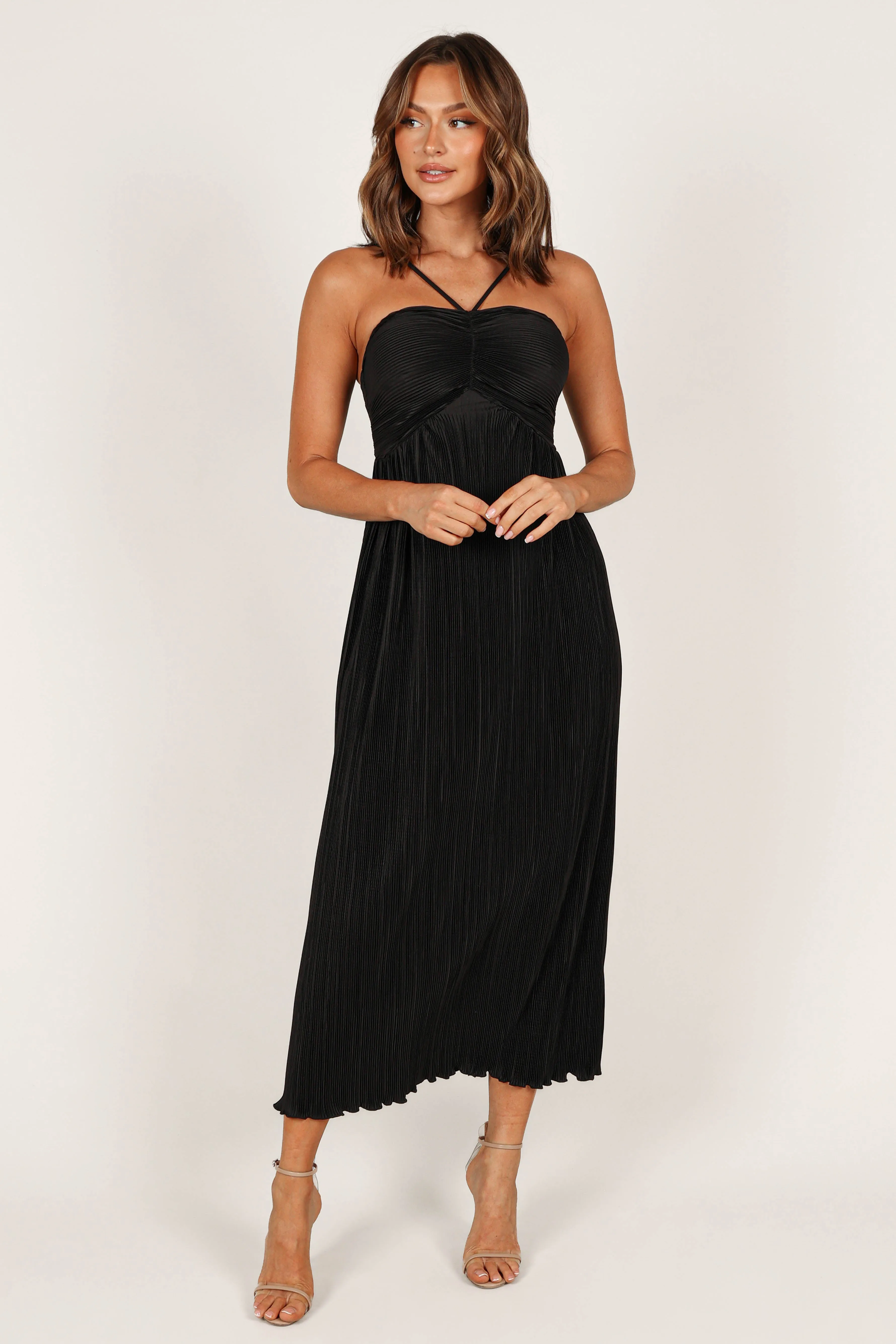 Polly Halterneck Maxi Dress - Black sold by Petal & Pup product image thumbnail 2