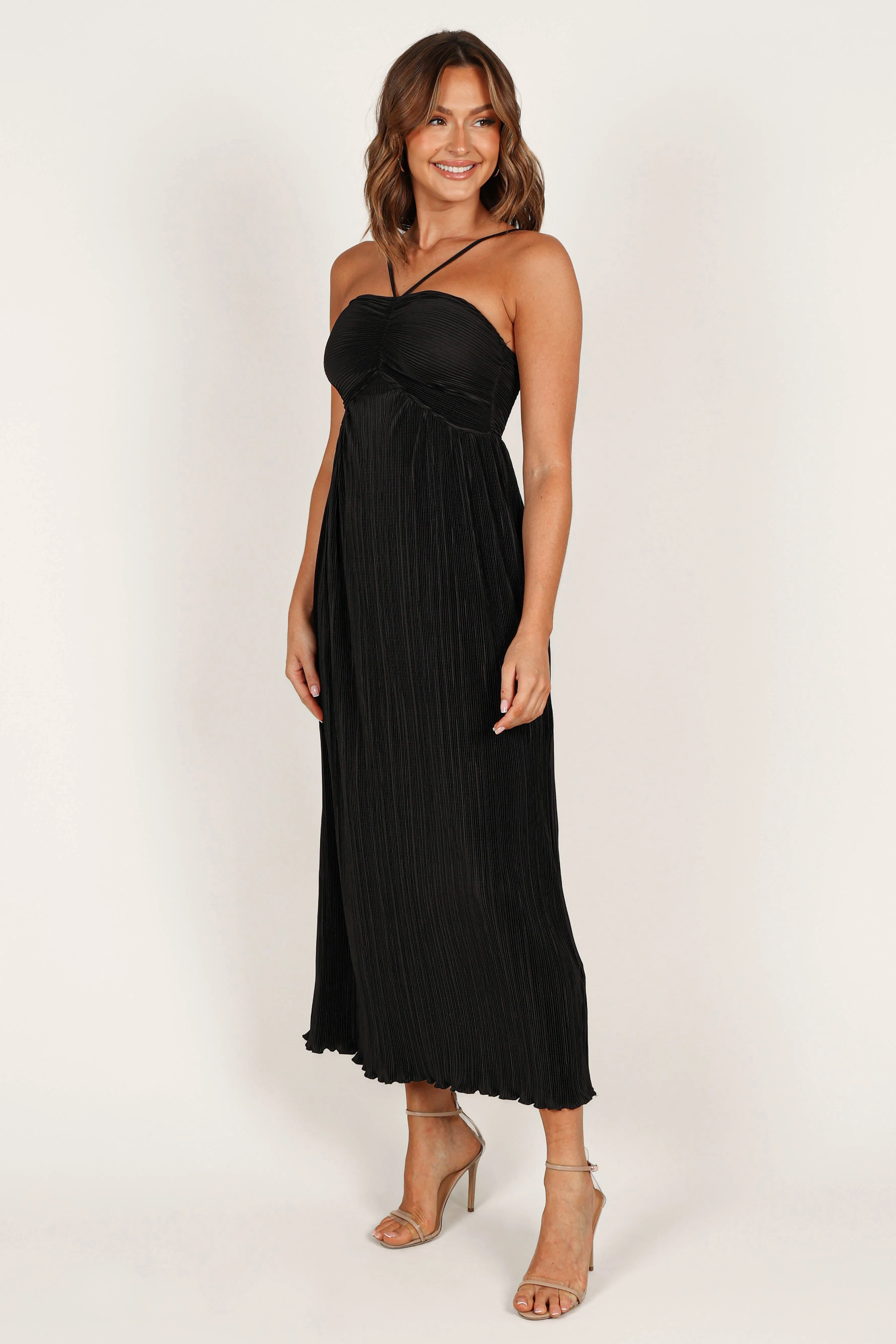 Polly Halterneck Maxi Dress - Black sold by Petal & Pup product image thumbnail 5