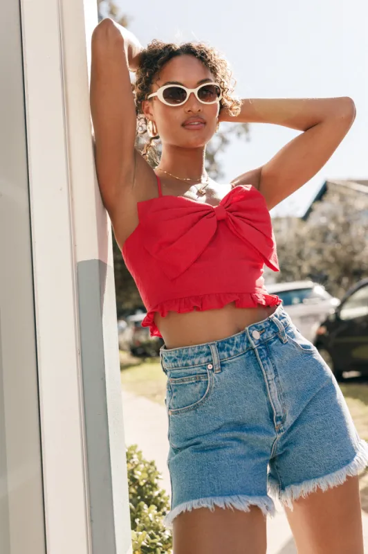 Bambi Top - Red sold by Petal & Pup