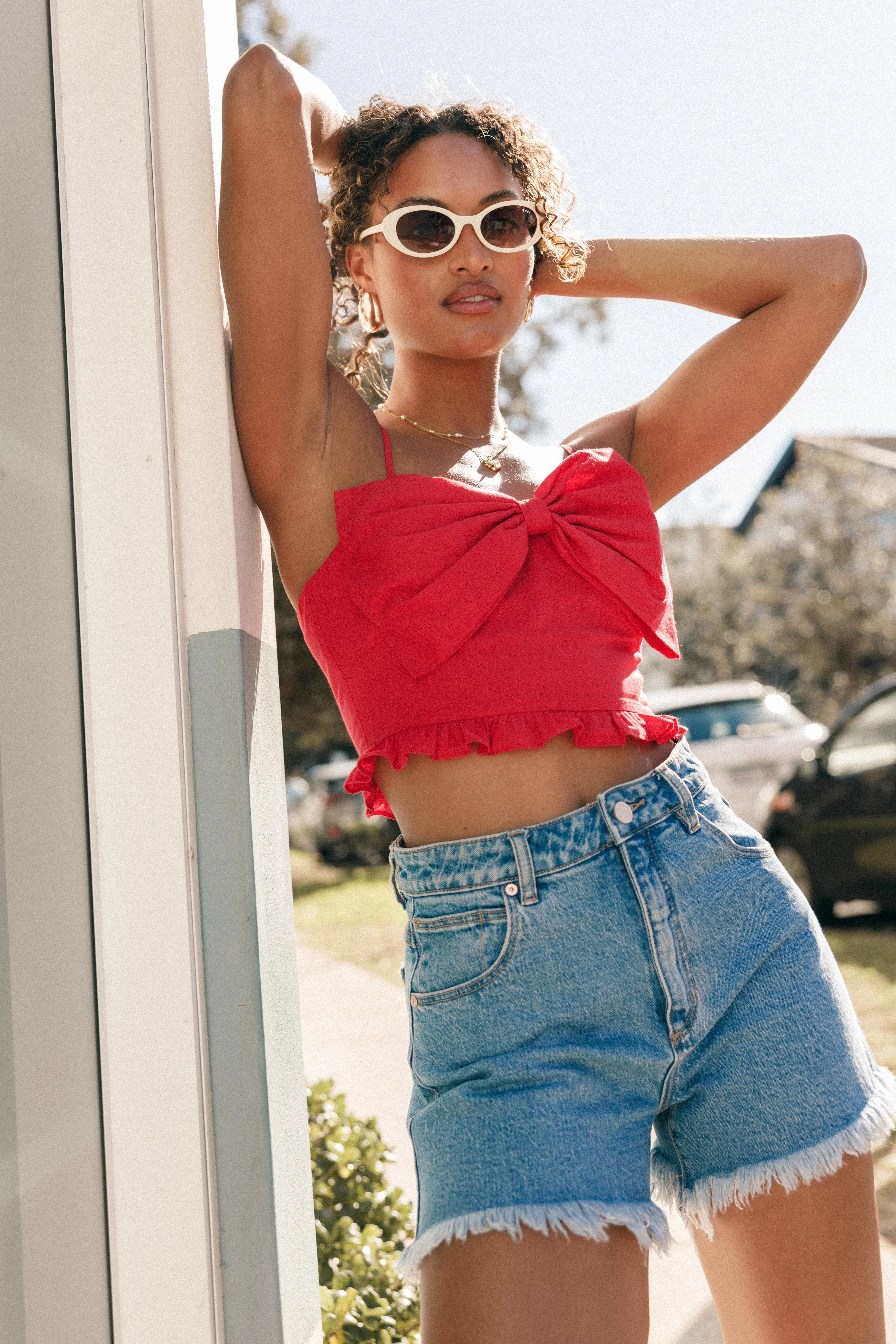 Bambi Top - Red sold by Petal & Pup