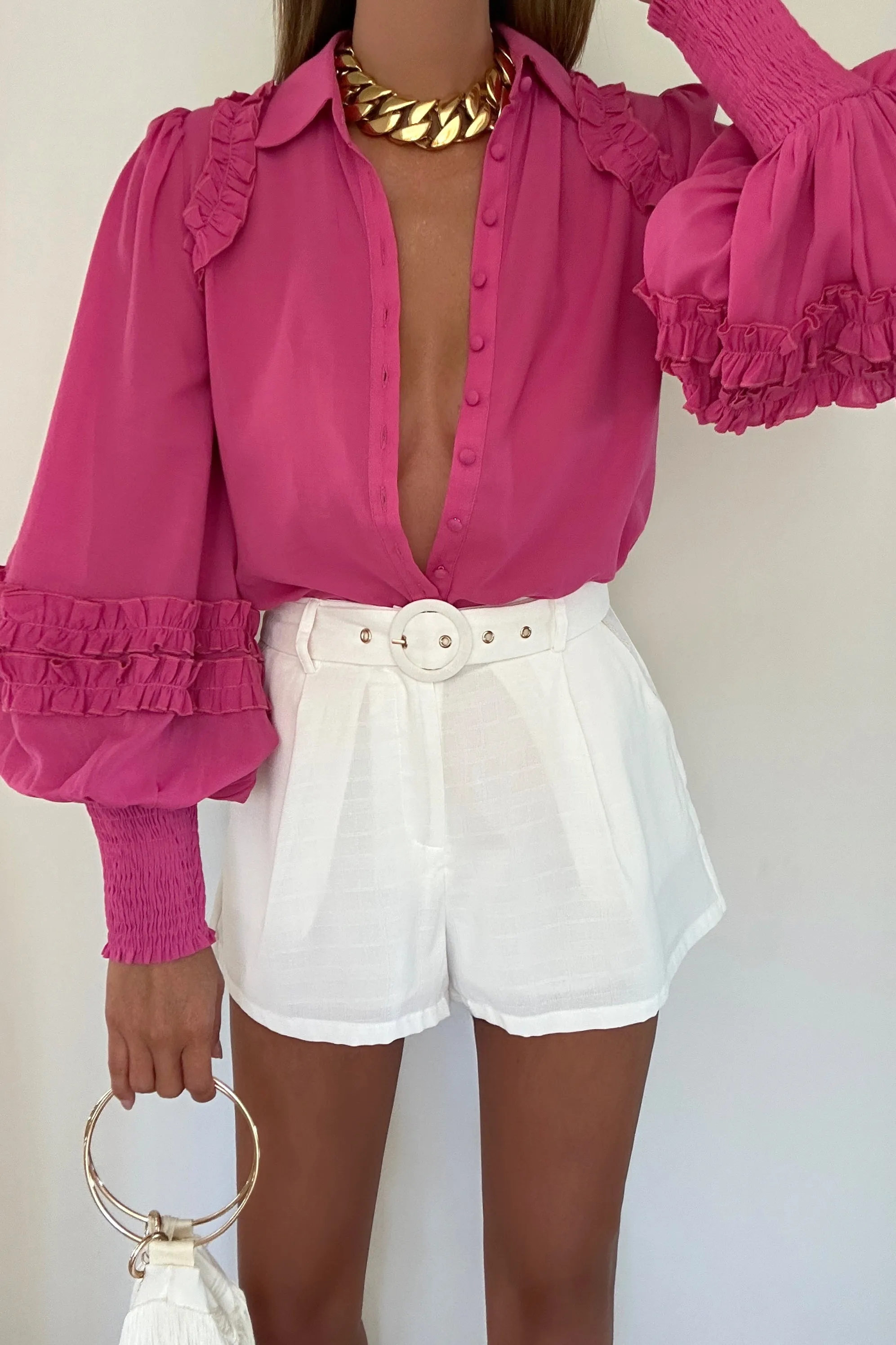 Bettina Shirt - Fuchsia sold by Petal & Pup product image thumbnail 2