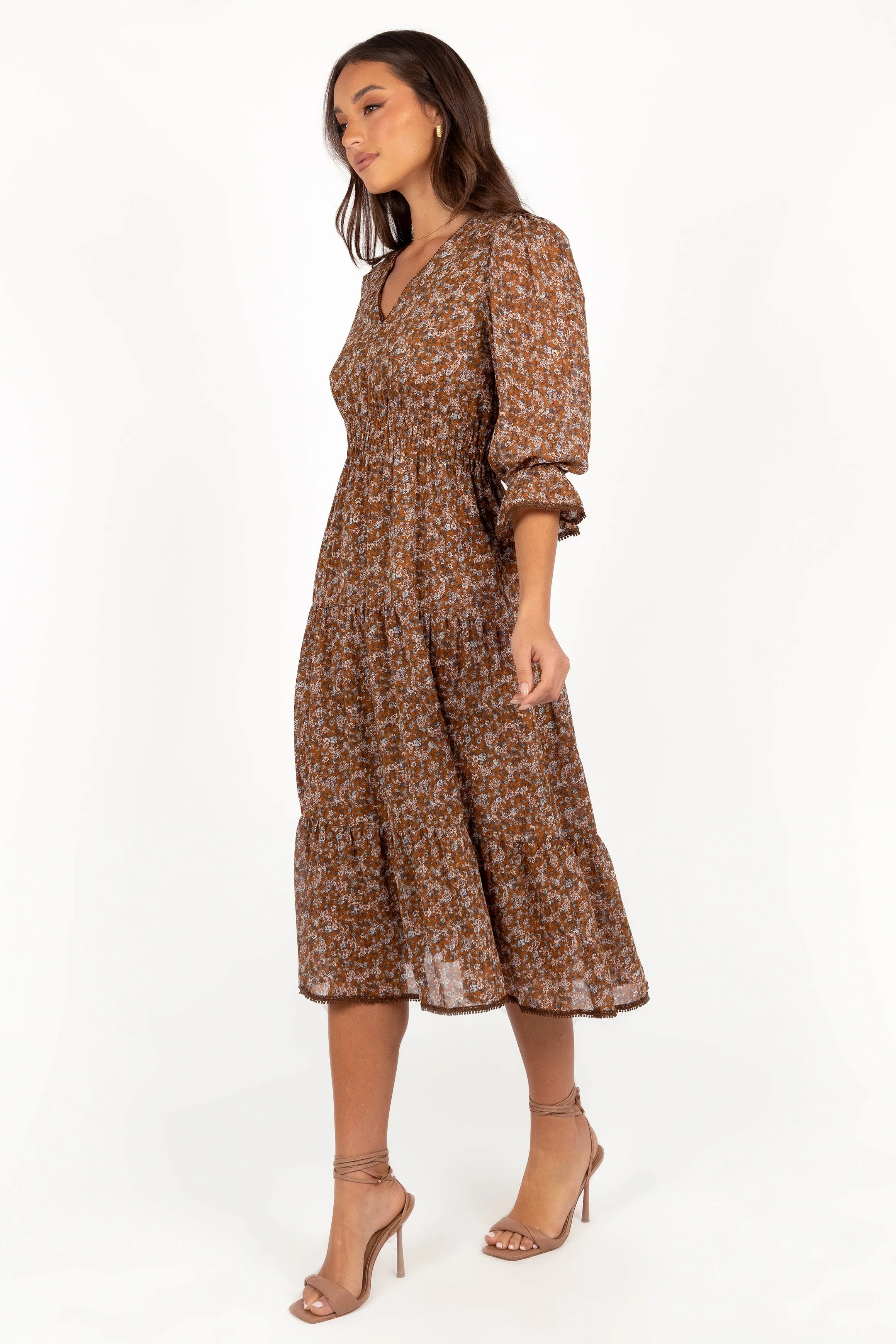 Simone Midi Dress - Camel sold by Petal & Pup product image thumbnail 5