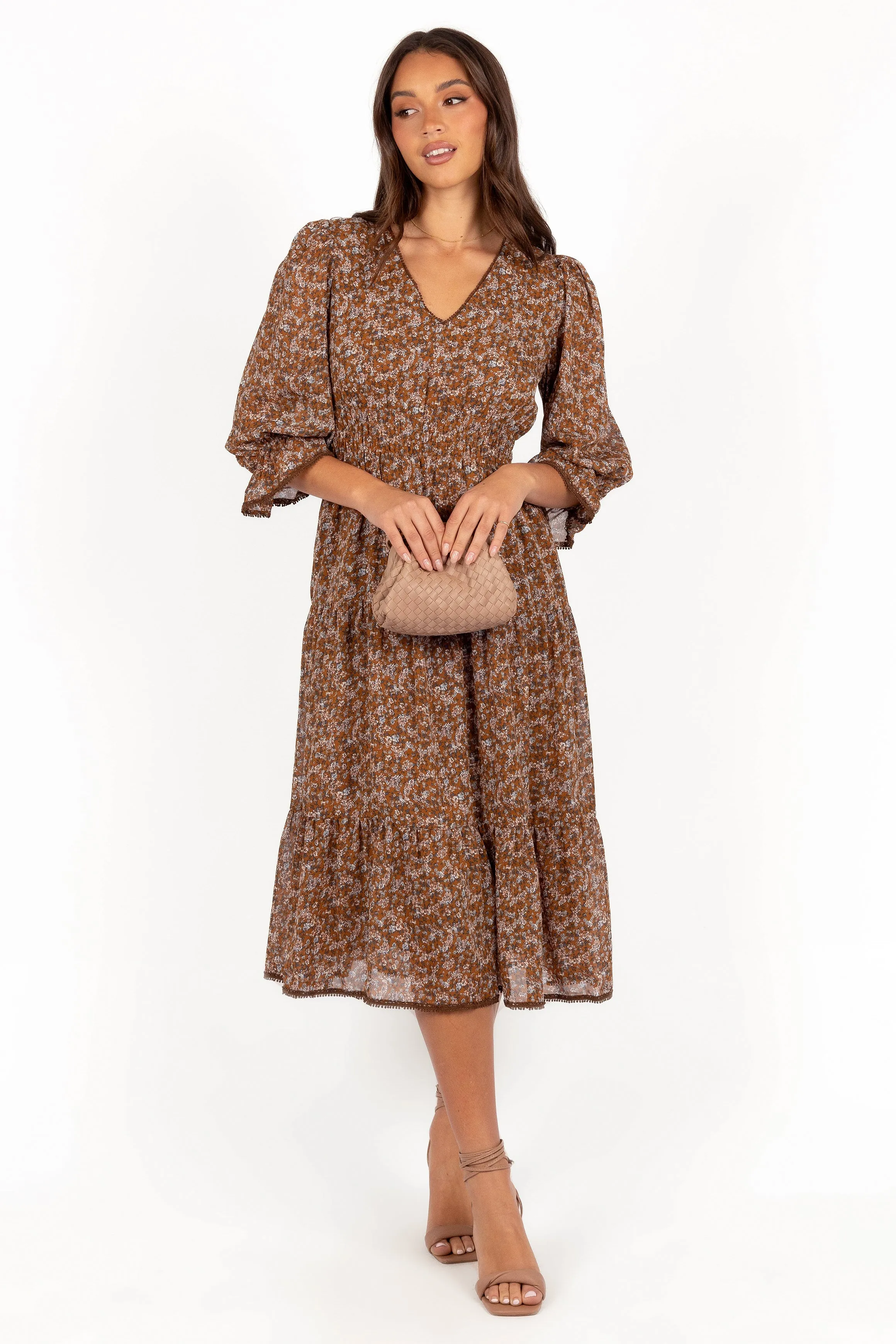 Simone Midi Dress - Camel sold by Petal & Pup product image thumbnail 4