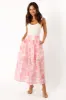 Miami Maxi Skirt - Pink Floral sold by Petal & Pup