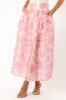 Miami Maxi Skirt - Pink Floral sold by Petal & Pup