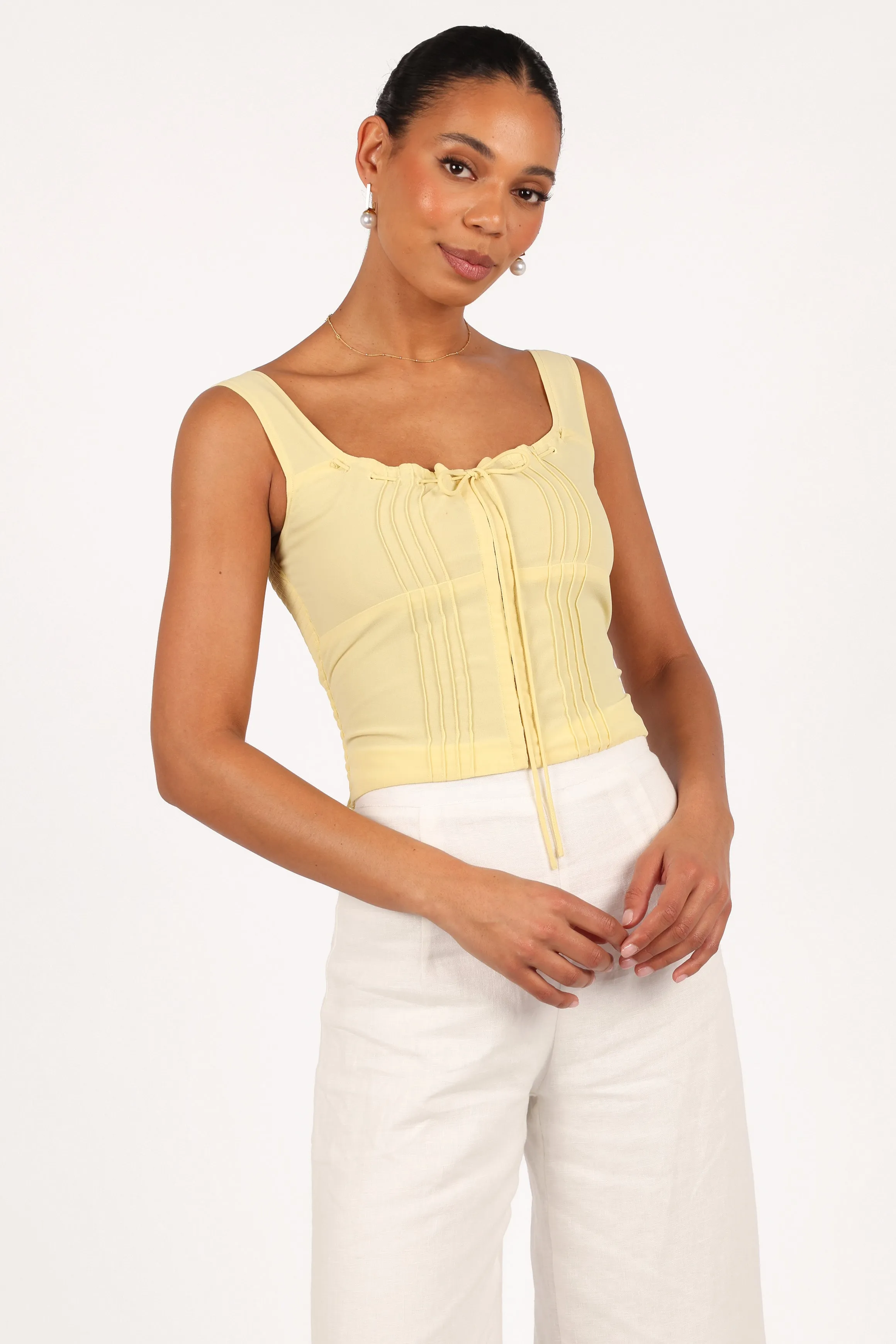 Alice Corset Top - Honeysuckle Yellow sold by Petal & Pup product image thumbnail 3