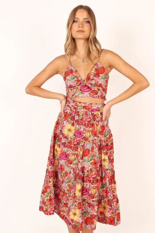 Lucinda Two Piece Set - Pink Floral sold by Petal & Pup