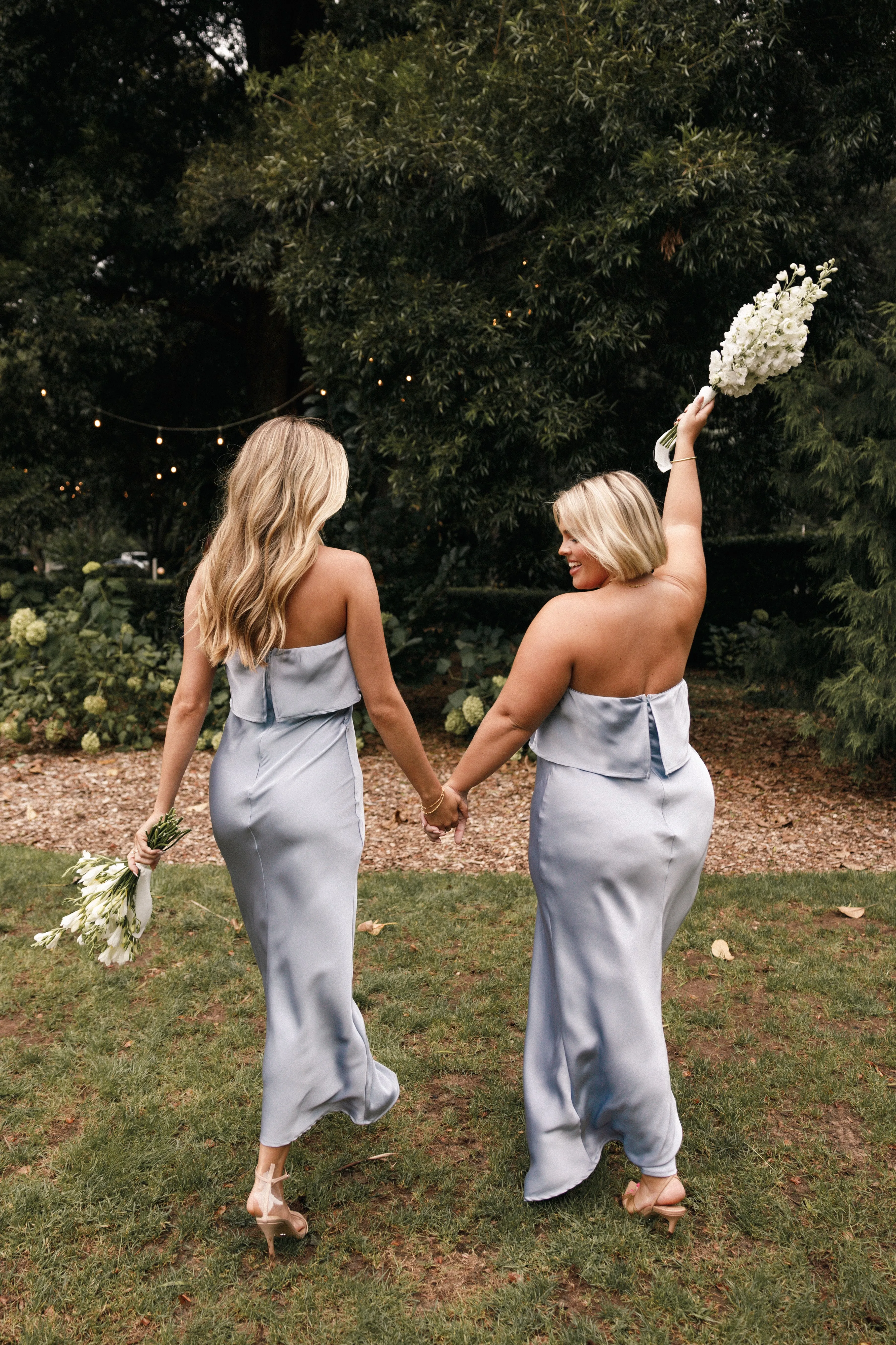 Vienna Strapless Midi Dress - Blue sold by Petal & Pup product image thumbnail 2