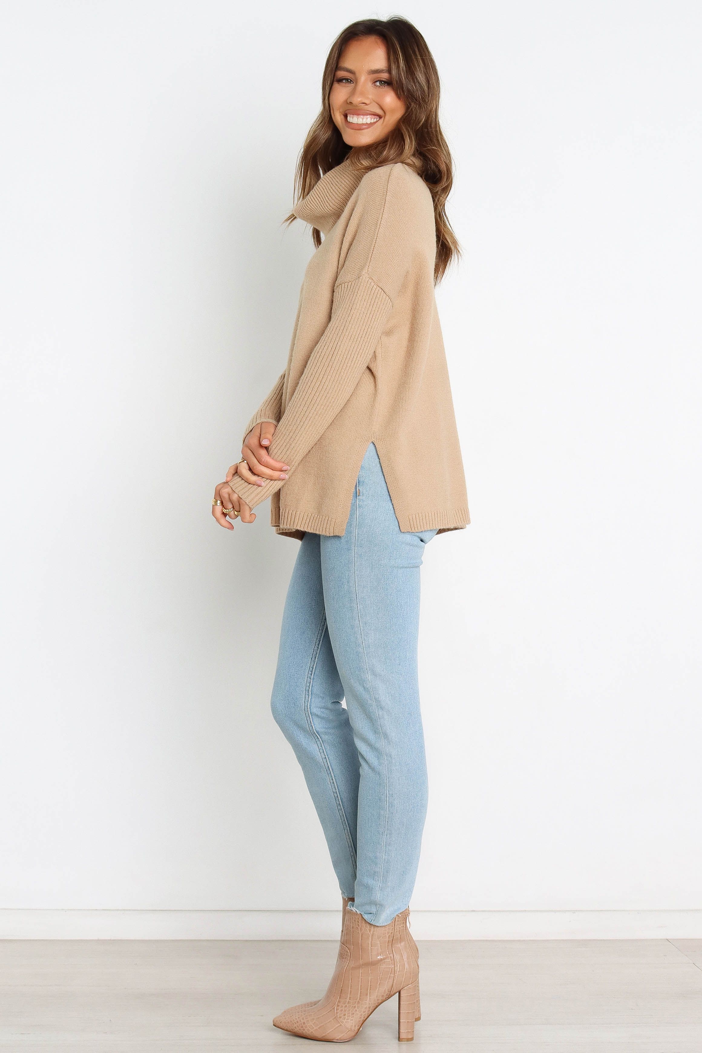 Lorraine Knit Sweater - Beige sold by Petal & Pup product image thumbnail 4