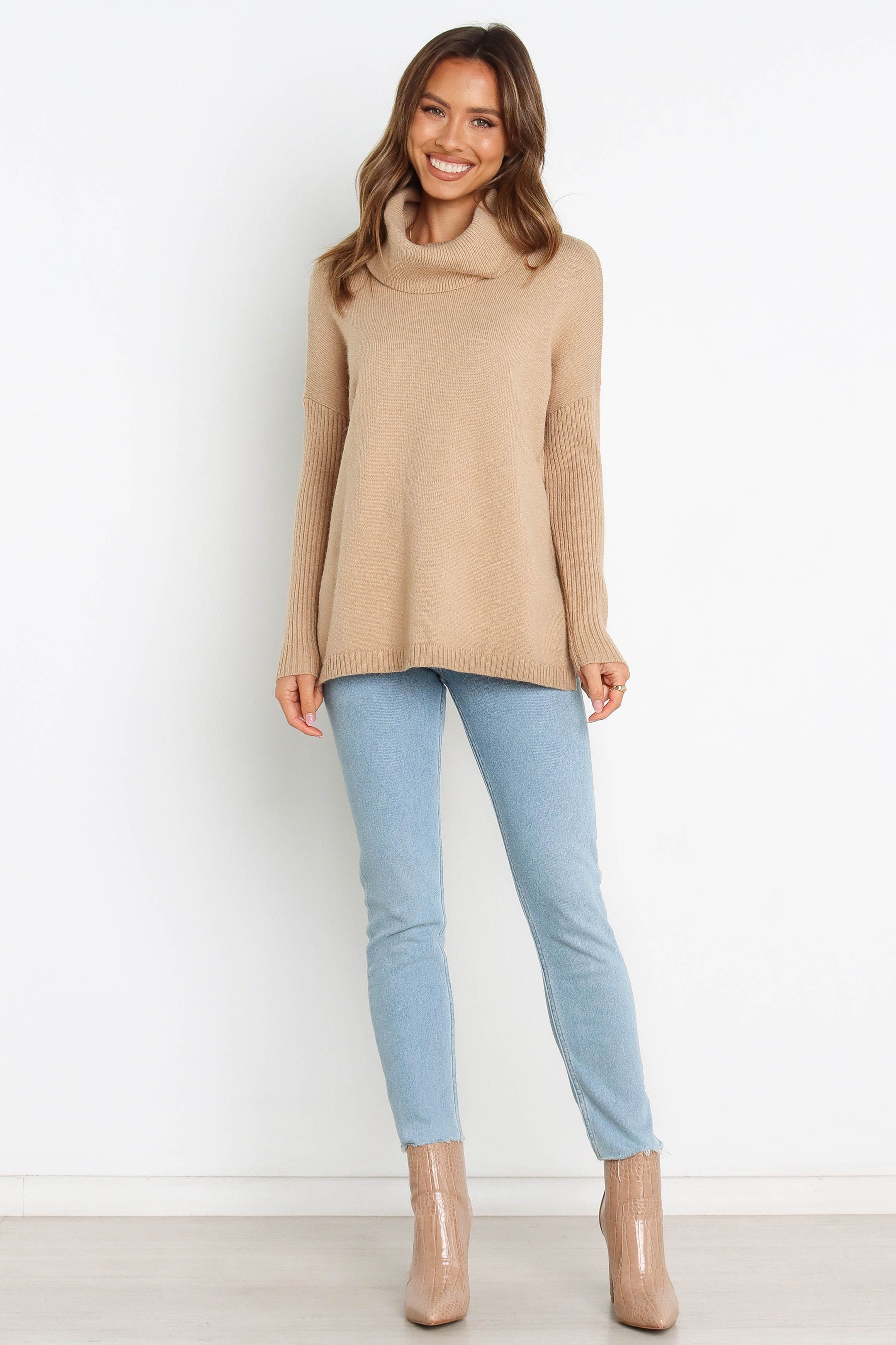 Lorraine Knit Sweater - Beige sold by Petal & Pup product image thumbnail 6