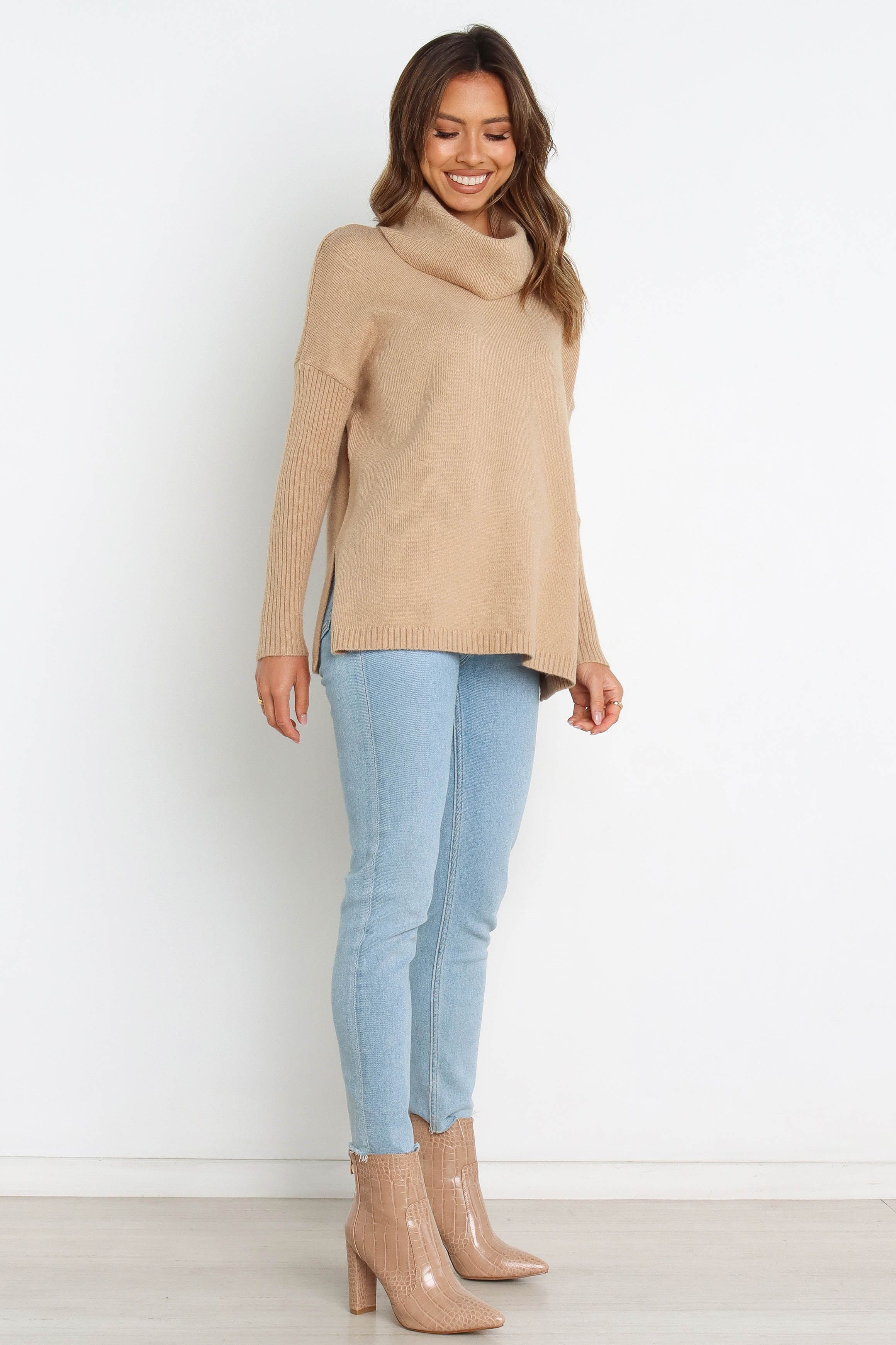 Lorraine Knit Sweater - Beige sold by Petal & Pup product image thumbnail 5