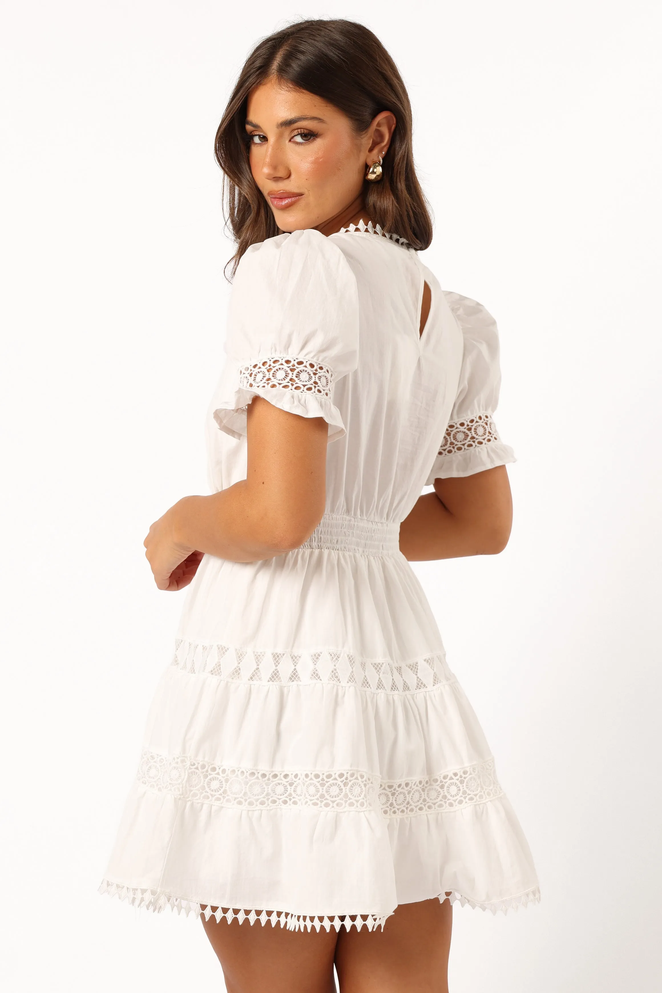 Ellison Mini Dress - Off White sold by Petal & Pup product image thumbnail 4