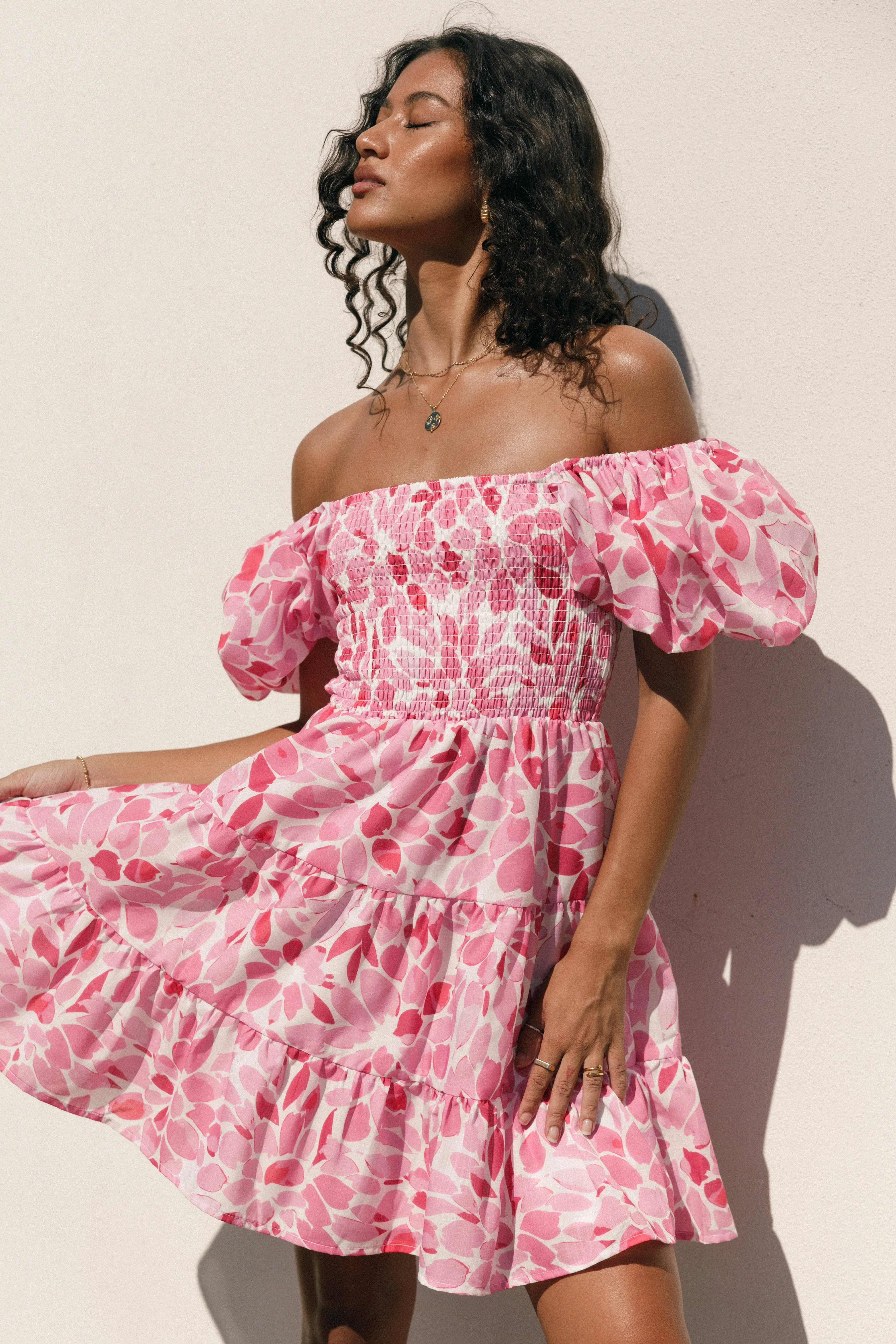 Alisyn Mini Dress - Pink Multi sold by Petal & Pup