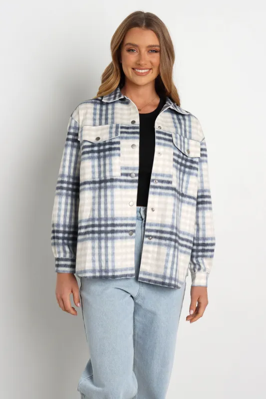 Pilton Shacket - White sold by Petal & Pup