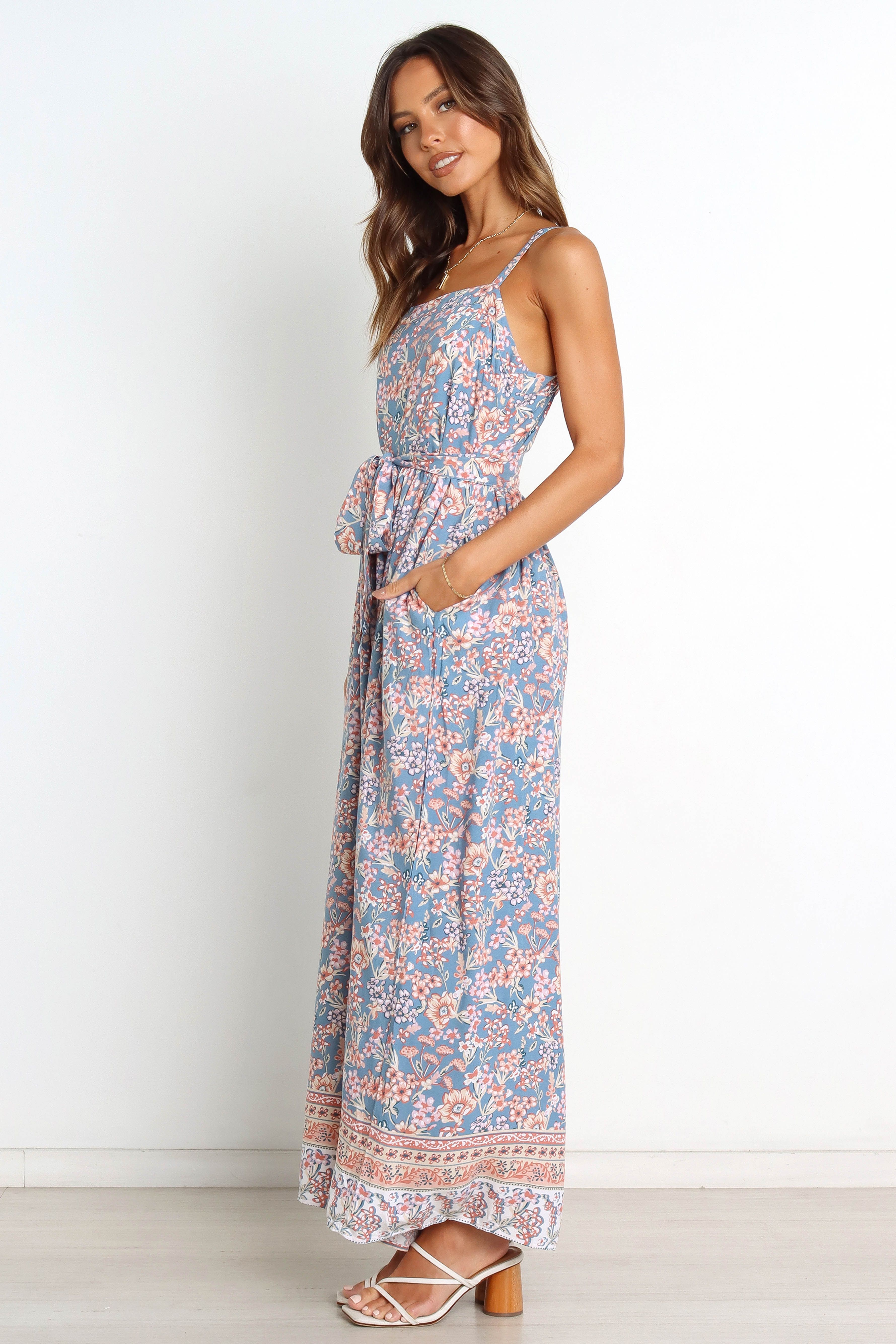 Asha Jumpsuit - Blue sold by Petal & Pup product image thumbnail 5