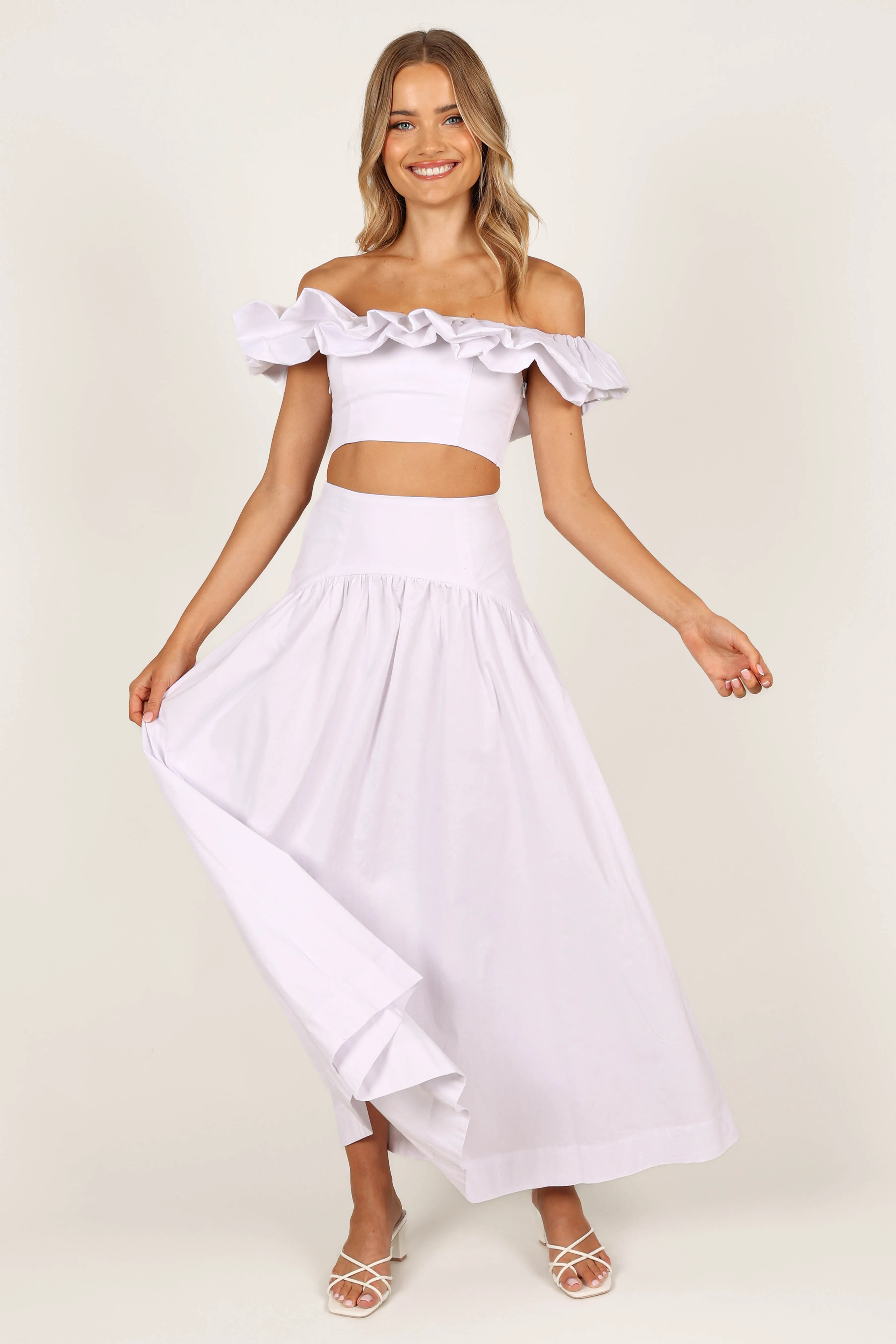 Savannah Maxi Skirt - White sold by Petal & Pup product image thumbnail 5