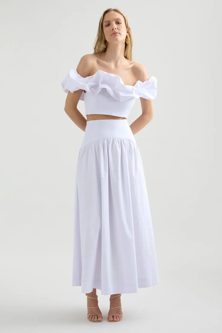 Savannah Maxi Skirt - White sold by Petal & Pup product image thumbnail 4