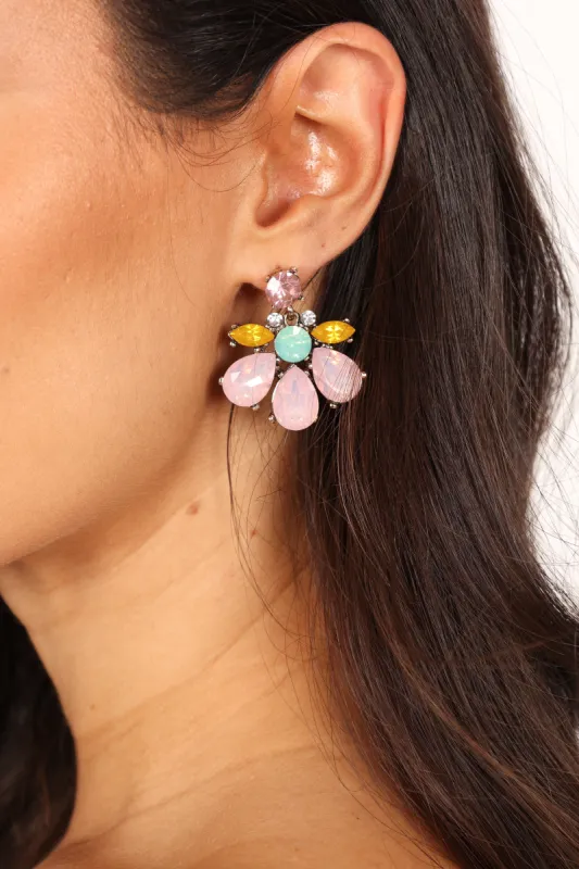 Rowan Earrings - Pink sold by Petal & Pup