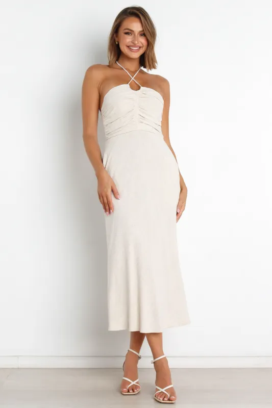 Vista Dress - Beige sold by Petal & Pup