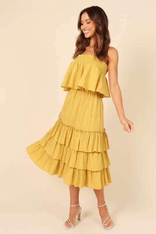 Tiarna Two Piece Set - Mustard made by Petal & Pup