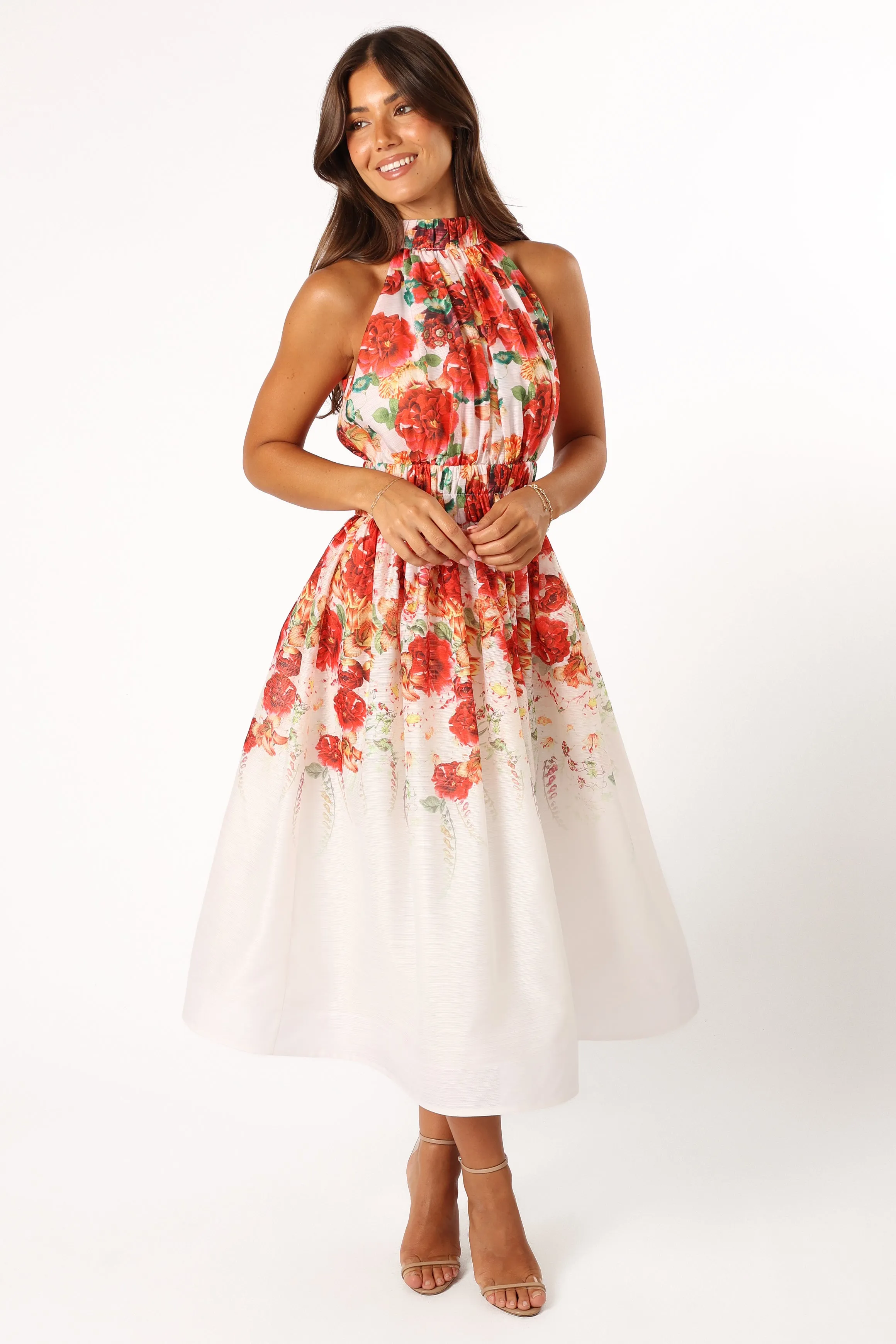 Pipps Halterneck Midi Dress - Multi sold by Petal & Pup product image thumbnail 3