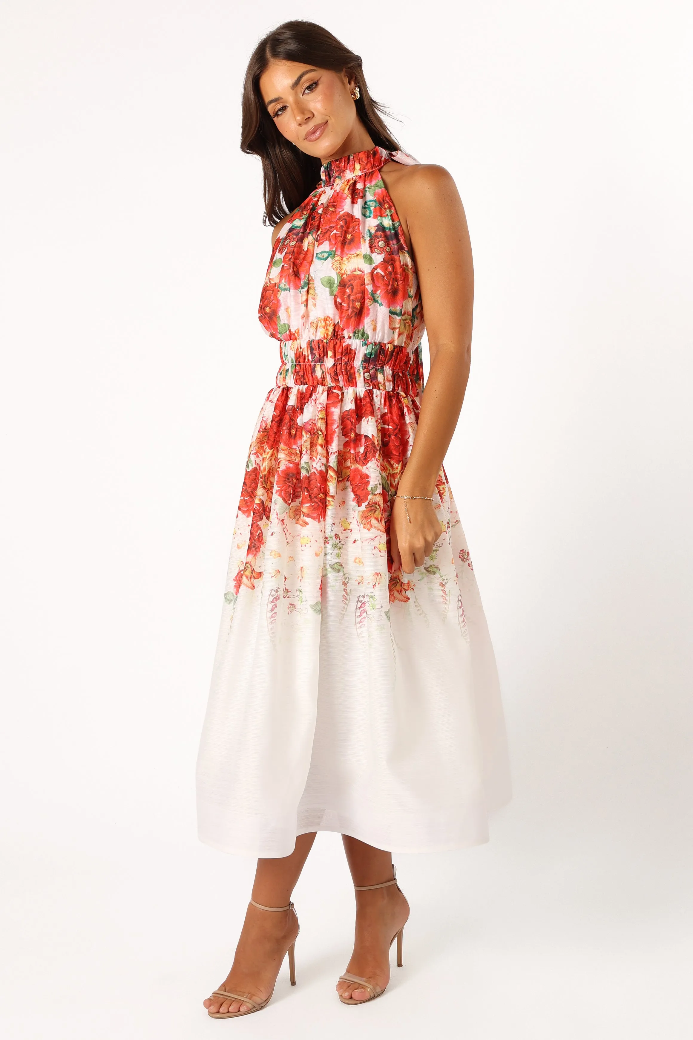 Pipps Halterneck Midi Dress - Multi sold by Petal & Pup product image thumbnail 4