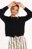 Wilde Bow Front Cardigan - Black sold by Petal & Pup
