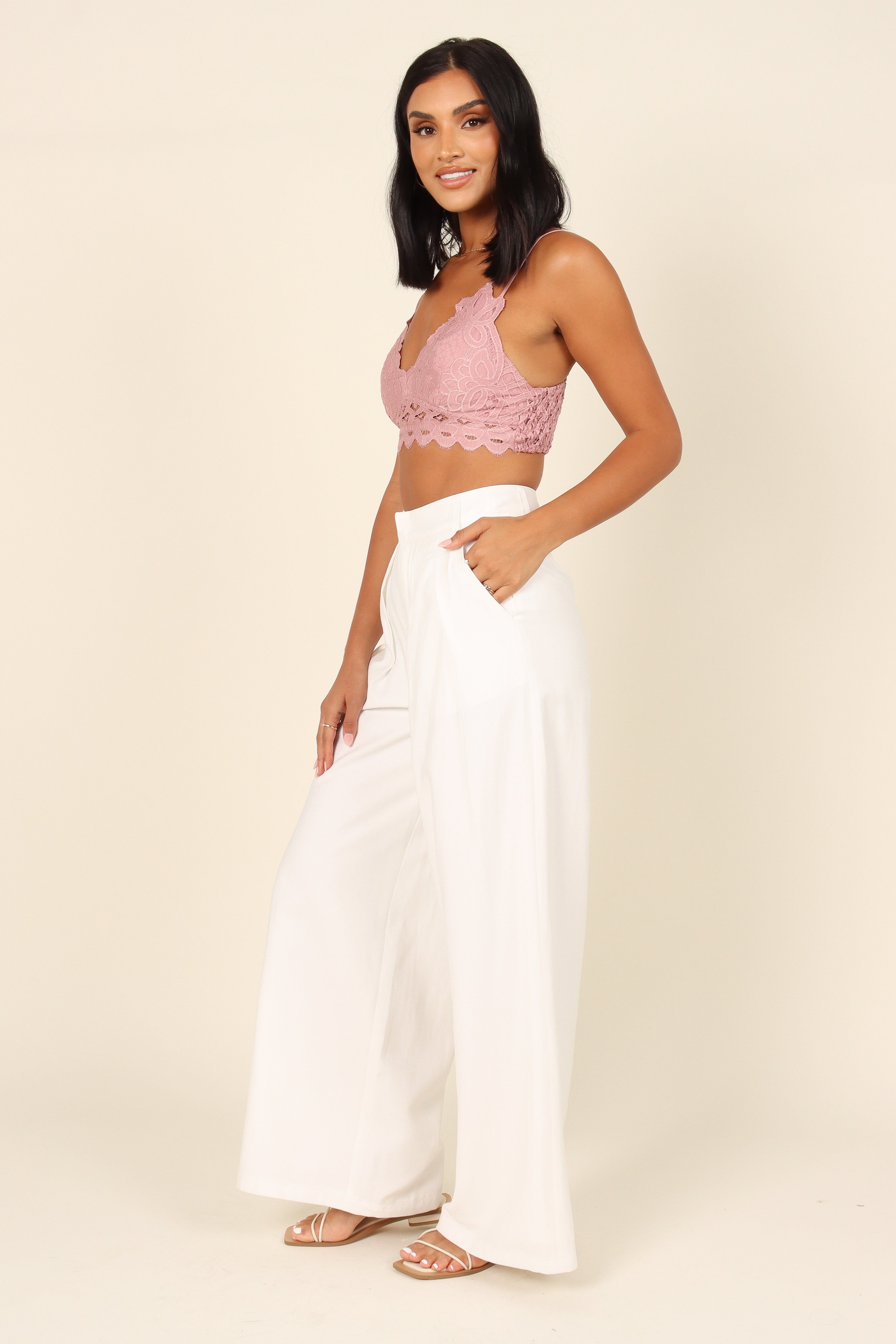 Hannah Lace Bralette - Pink sold by Petal & Pup product image thumbnail 5