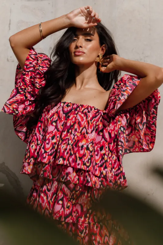 Sofia Off Shoulder Top - Multi sold by Petal & Pup