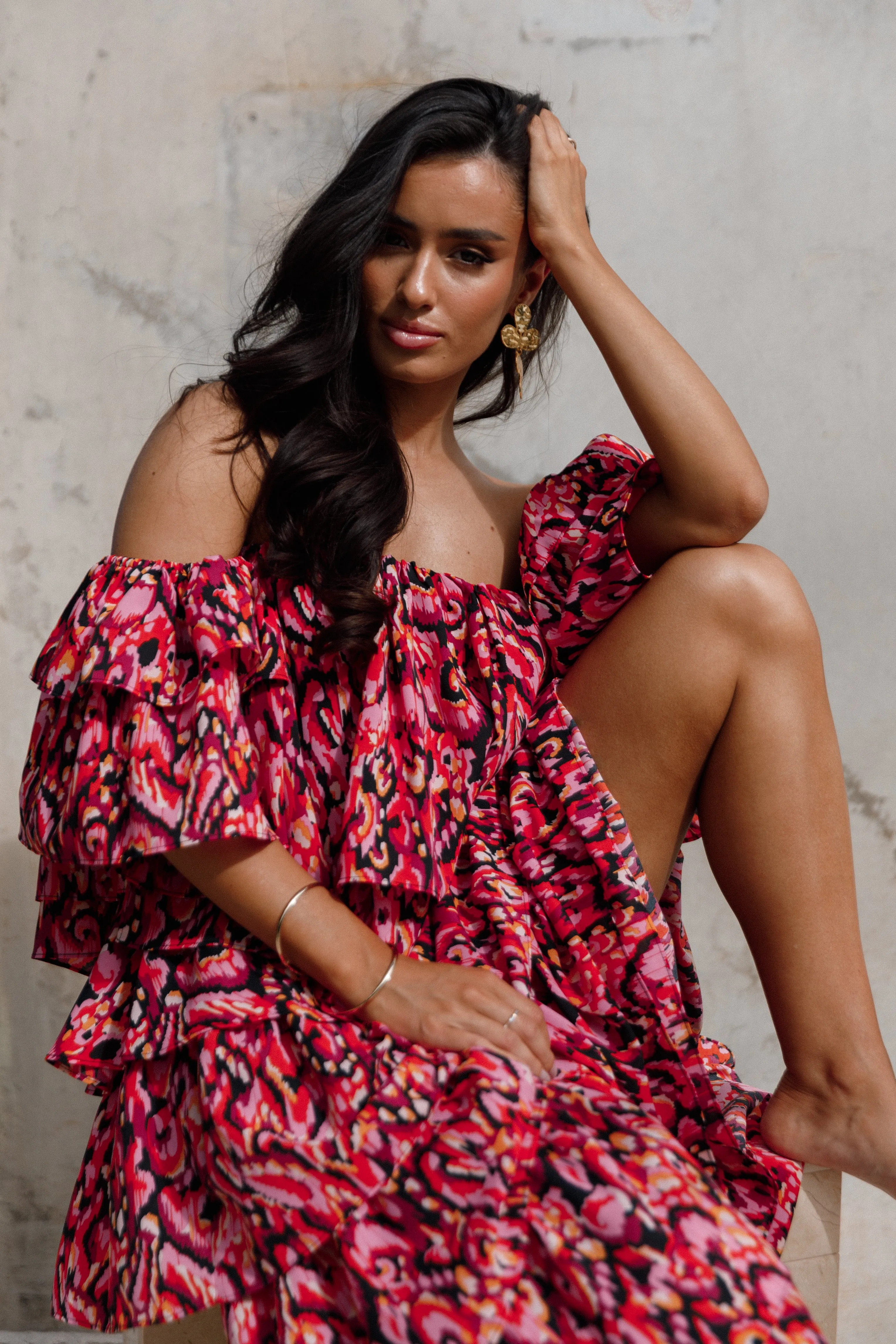 Sofia Off Shoulder Top - Multi sold by Petal & Pup product image thumbnail 2