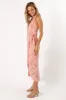 Abigail Wrap Midi Dress - Pink Swirl sold by Petal & Pup