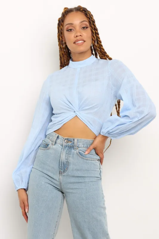 Aida Top - Blue sold by Petal & Pup