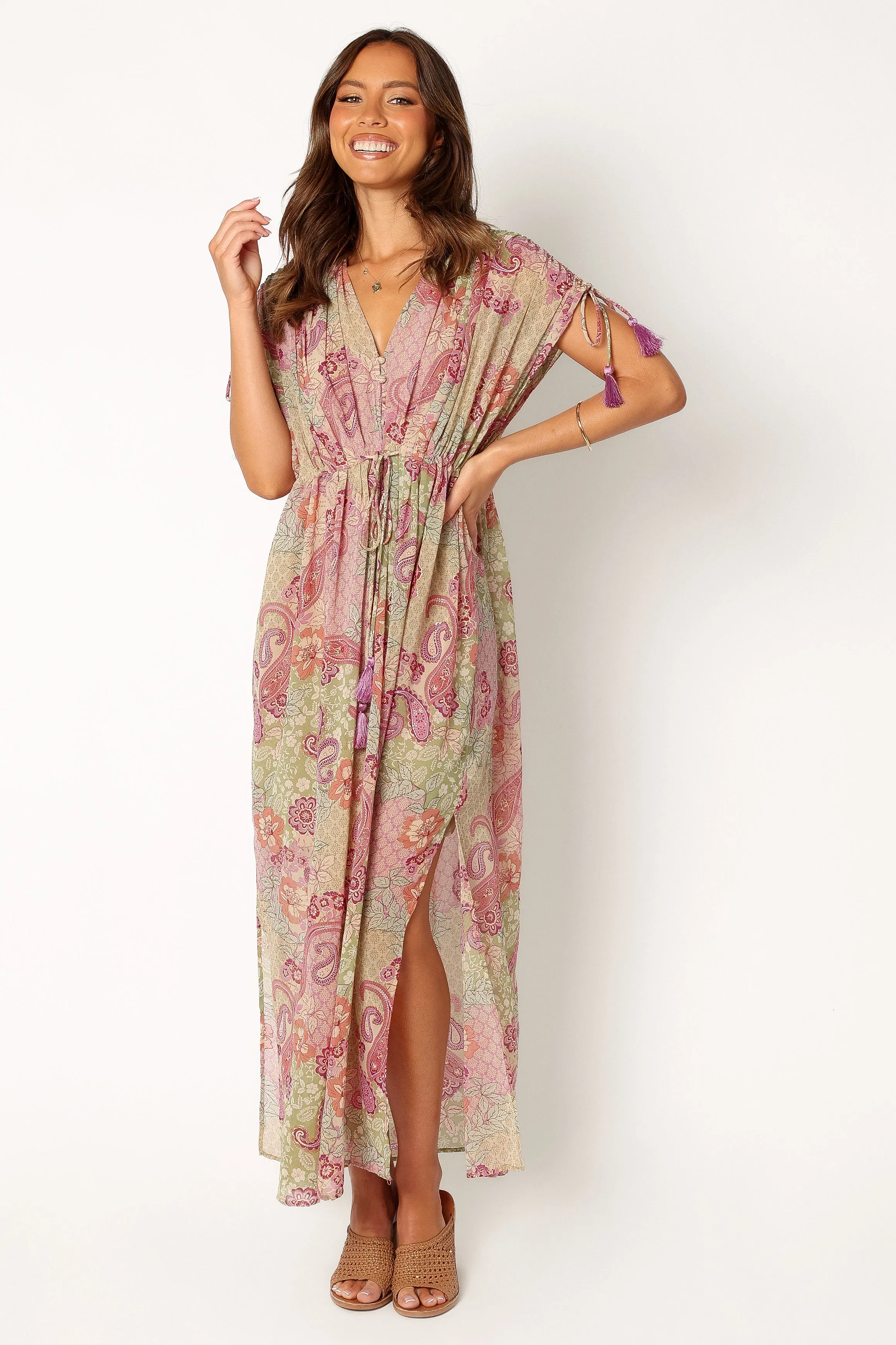Cyril Maxi Dress - Iris Oasis sold by Petal & Pup