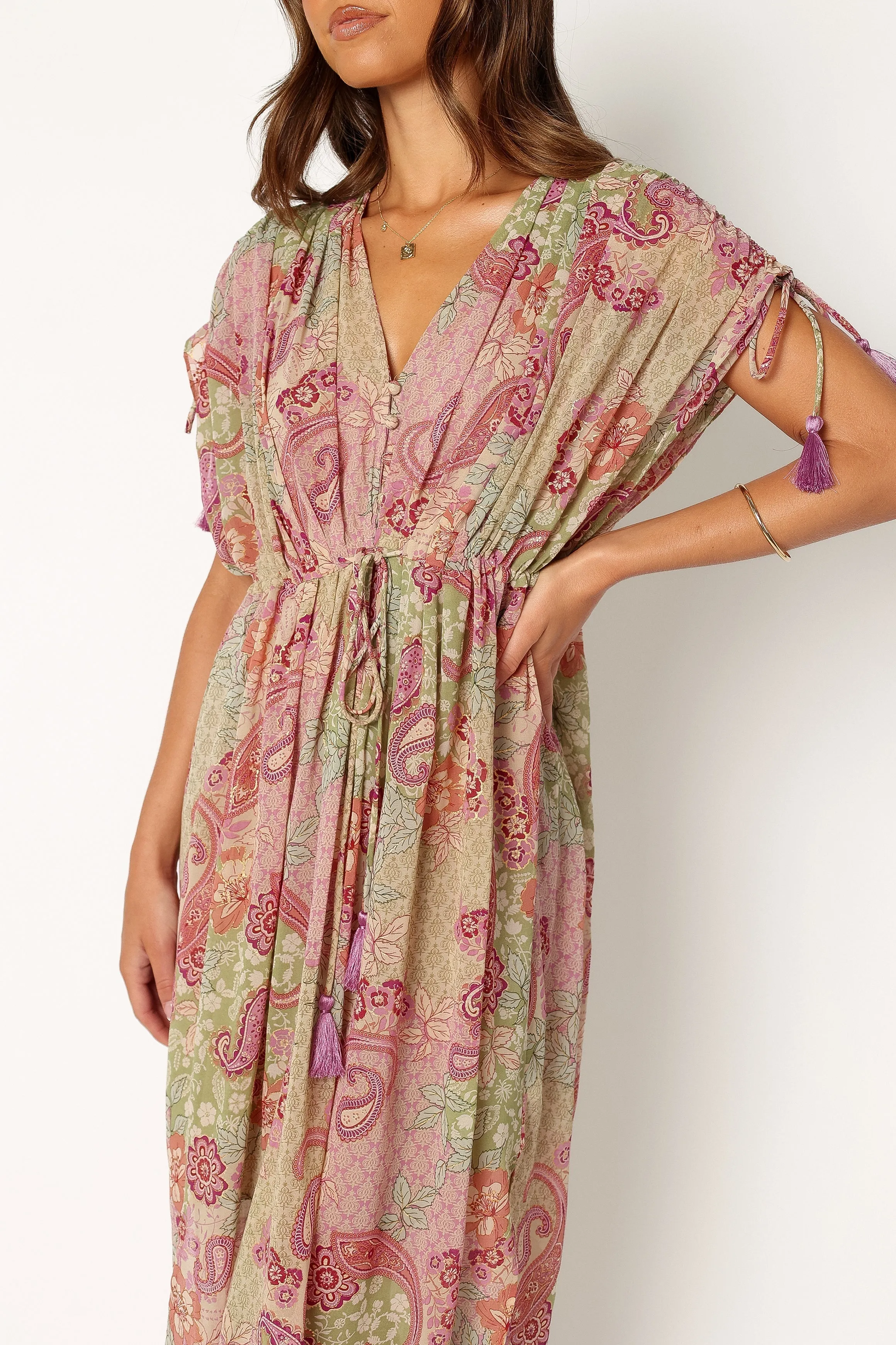 Cyril Maxi Dress - Iris Oasis sold by Petal & Pup product image thumbnail 5