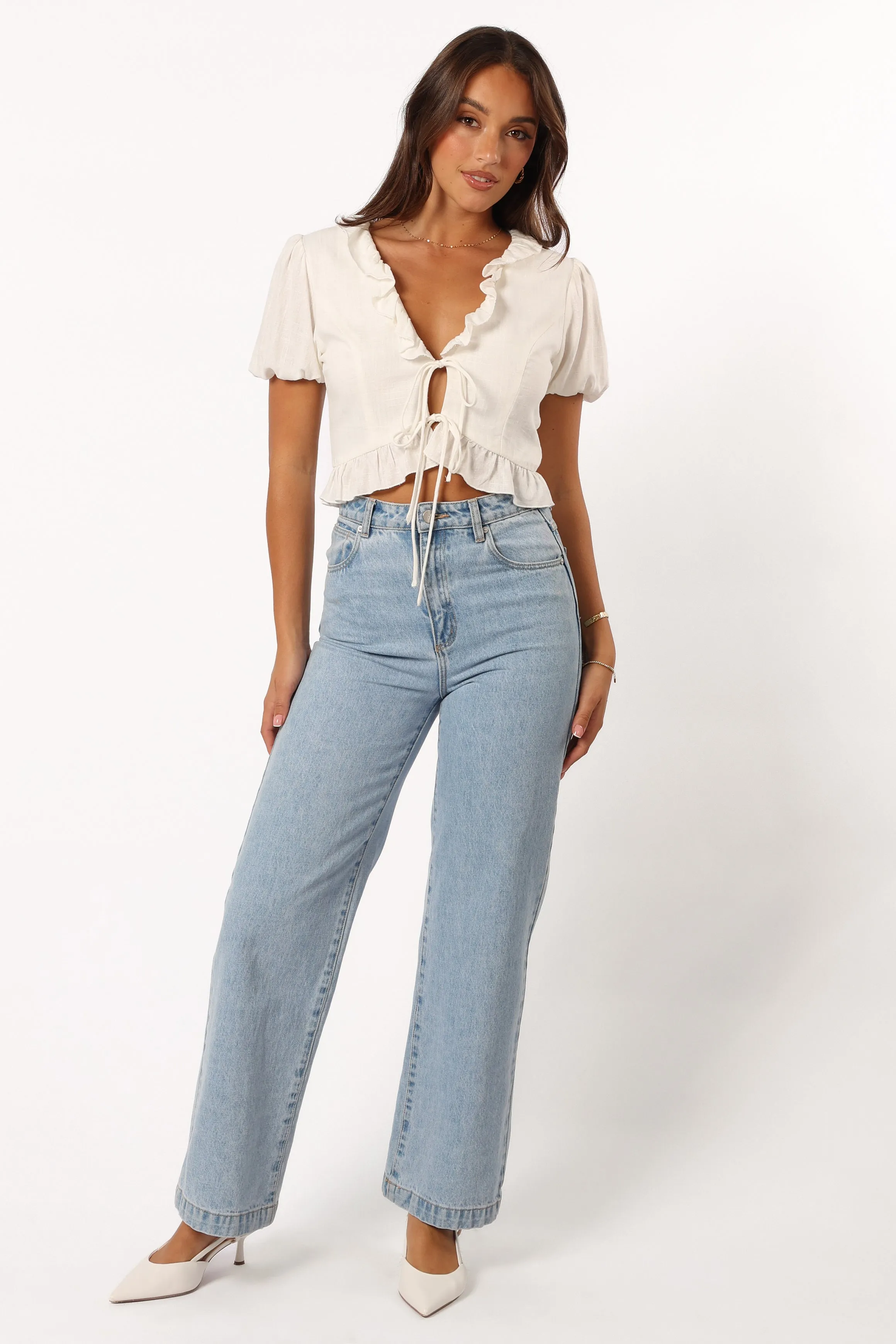 Andra Top - White sold by Petal & Pup product image thumbnail 4