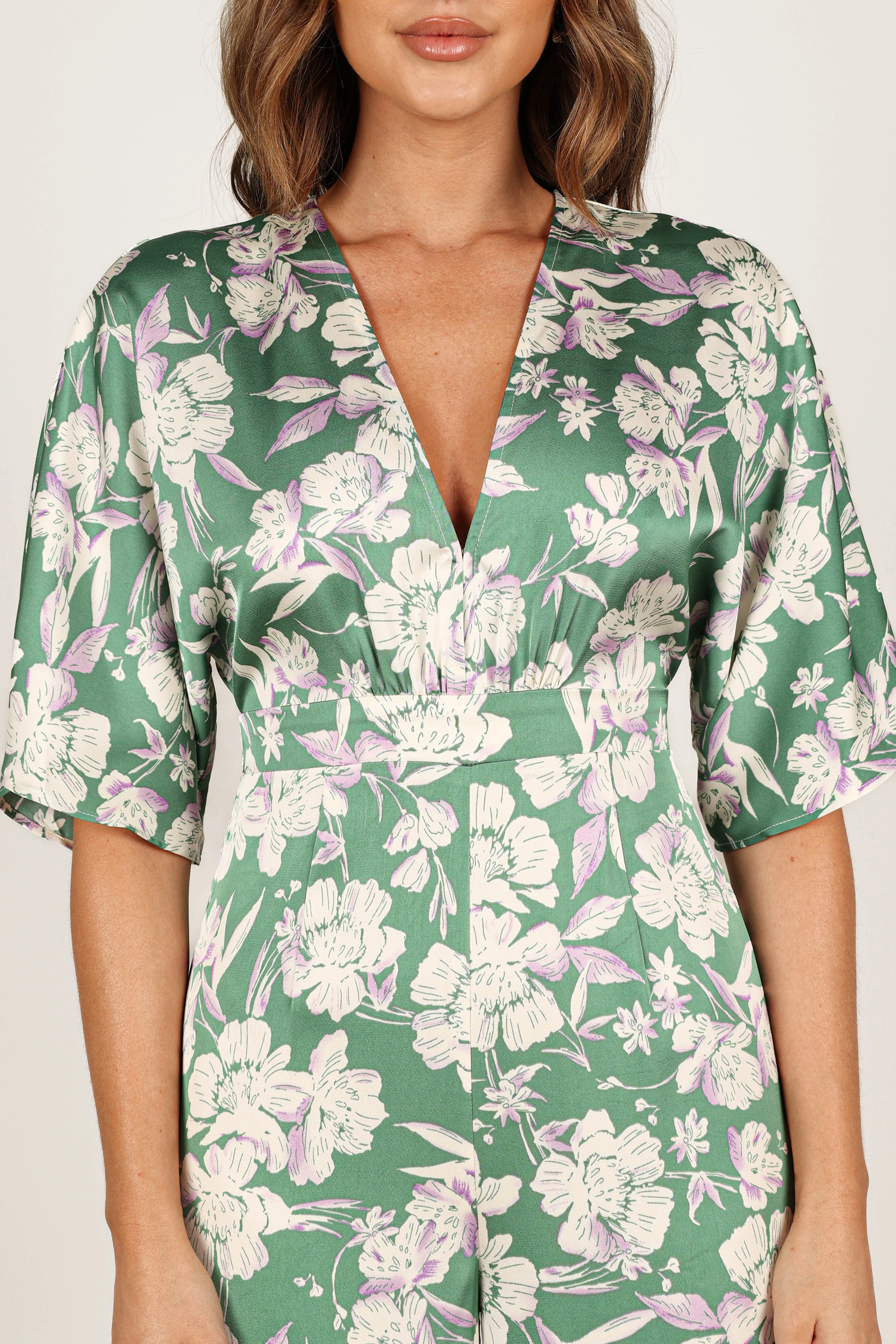 Rosalyn Jumpsuit - Green Floral sold by Petal & Pup product image thumbnail 2