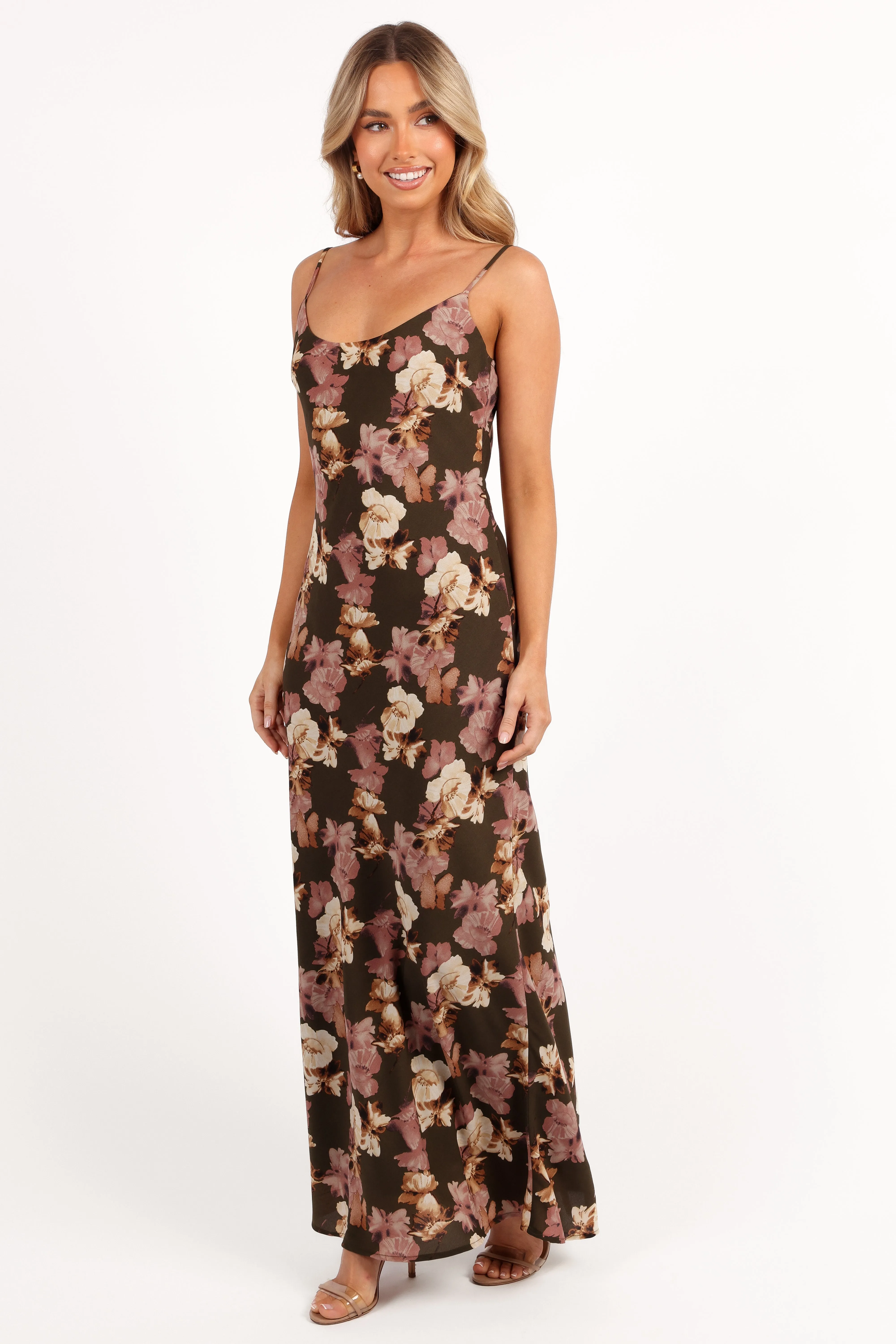 Jamie Maxi Slip Dress - Olive Floral sold by Petal & Pup product image thumbnail 4