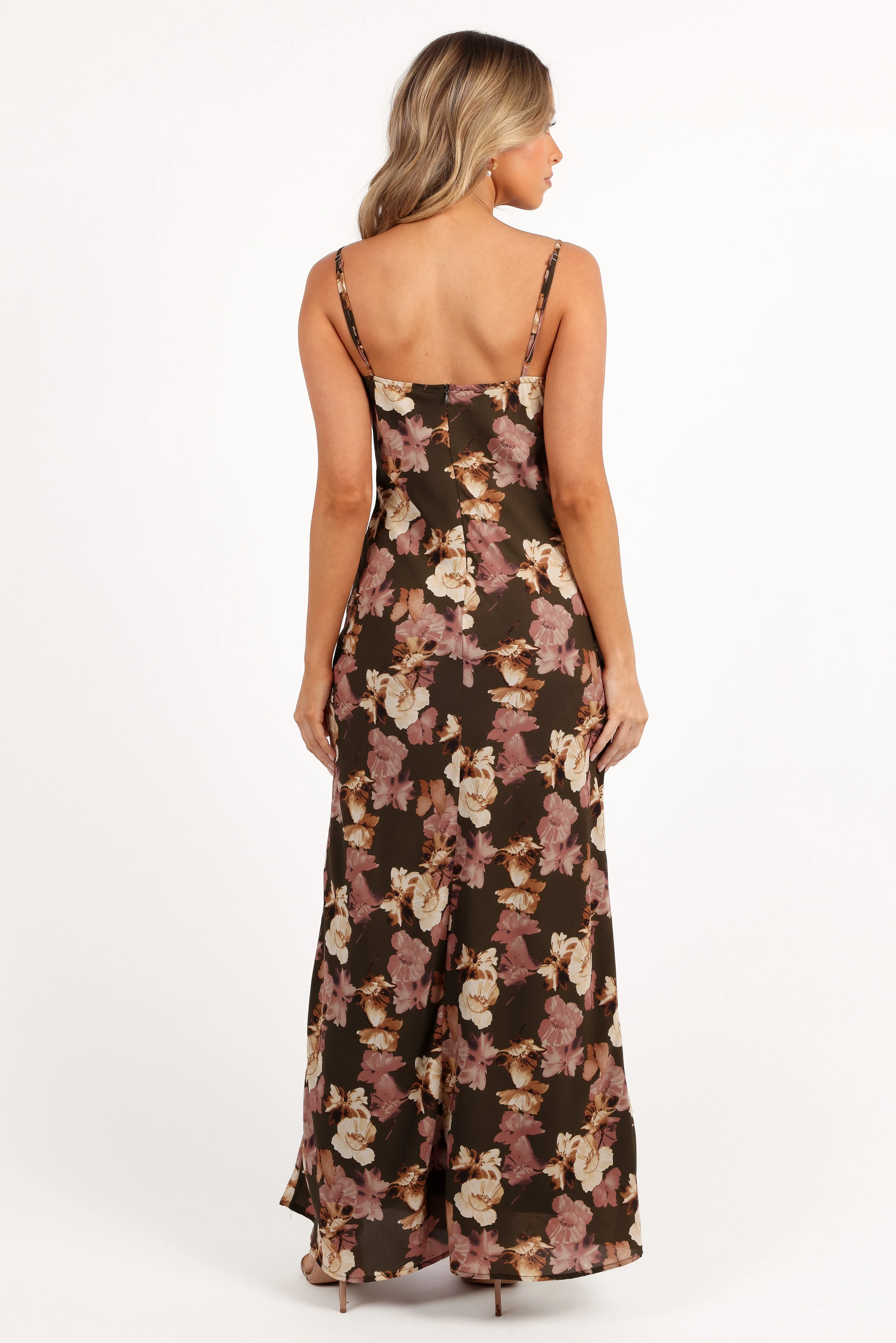 Jamie Maxi Slip Dress - Olive Floral sold by Petal & Pup product image thumbnail 5