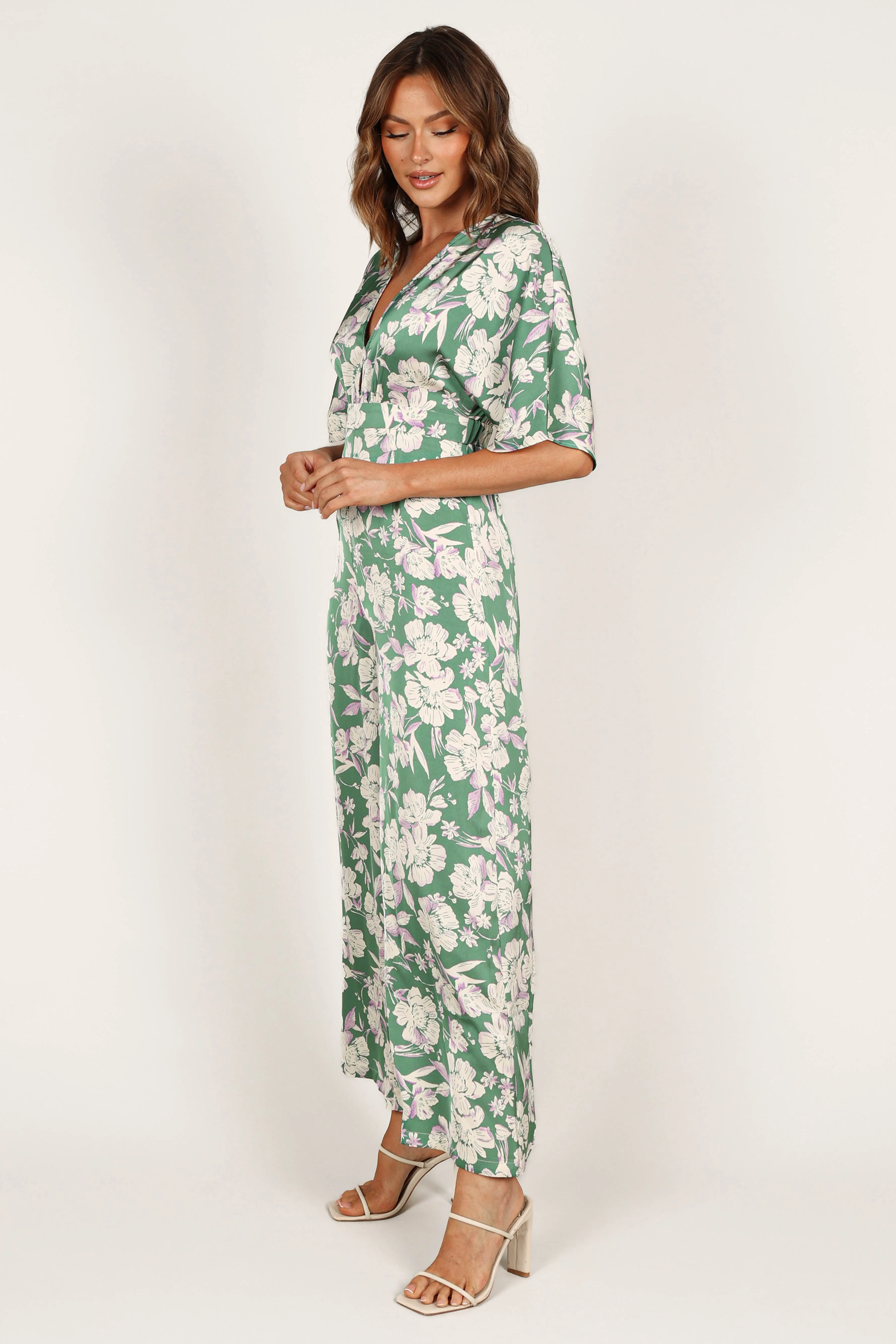 Rosalyn Jumpsuit - Green Floral sold by Petal & Pup product image thumbnail 3