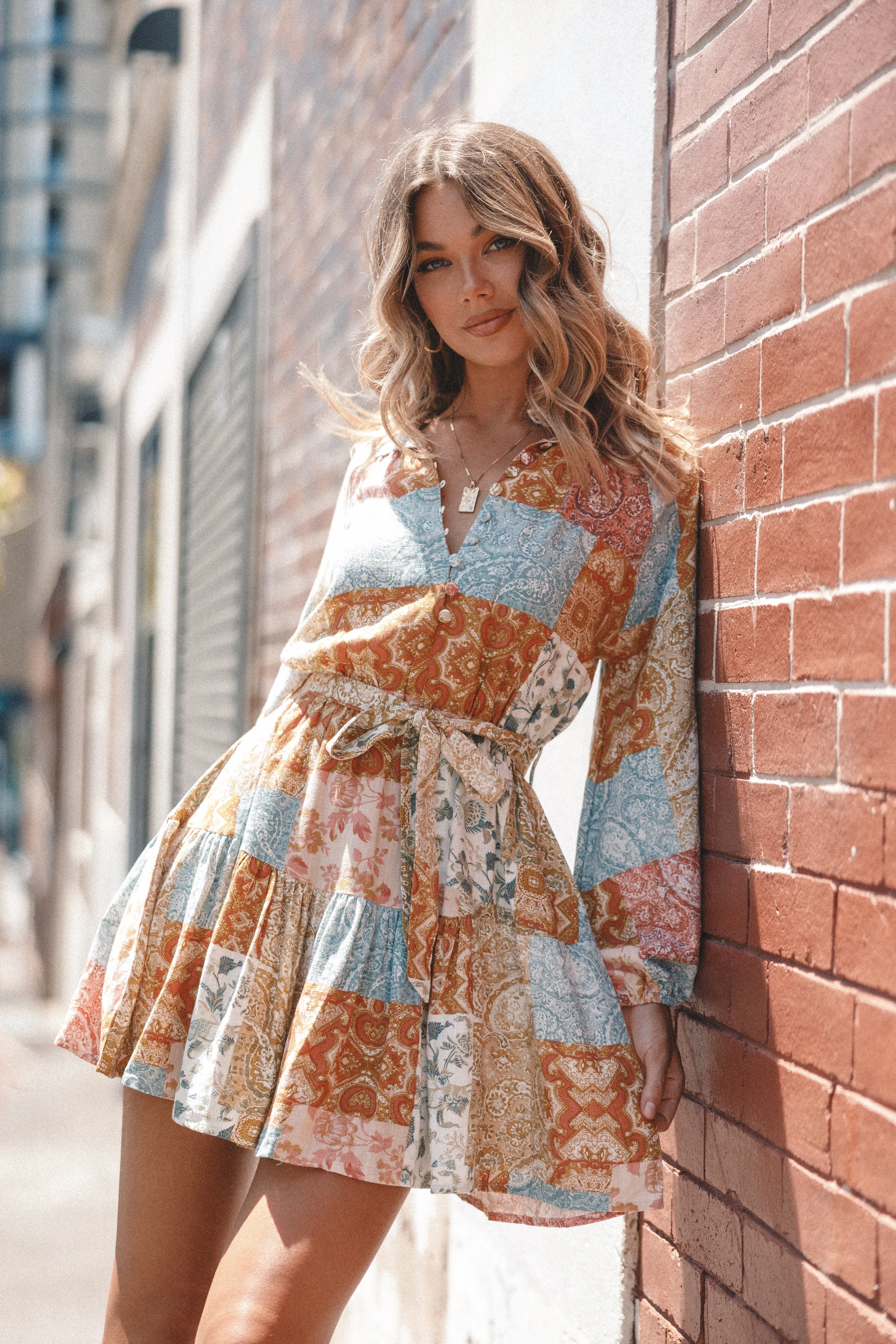 Silante Long Sleeve Mini Dress - Maxine sold by Petal & Pup