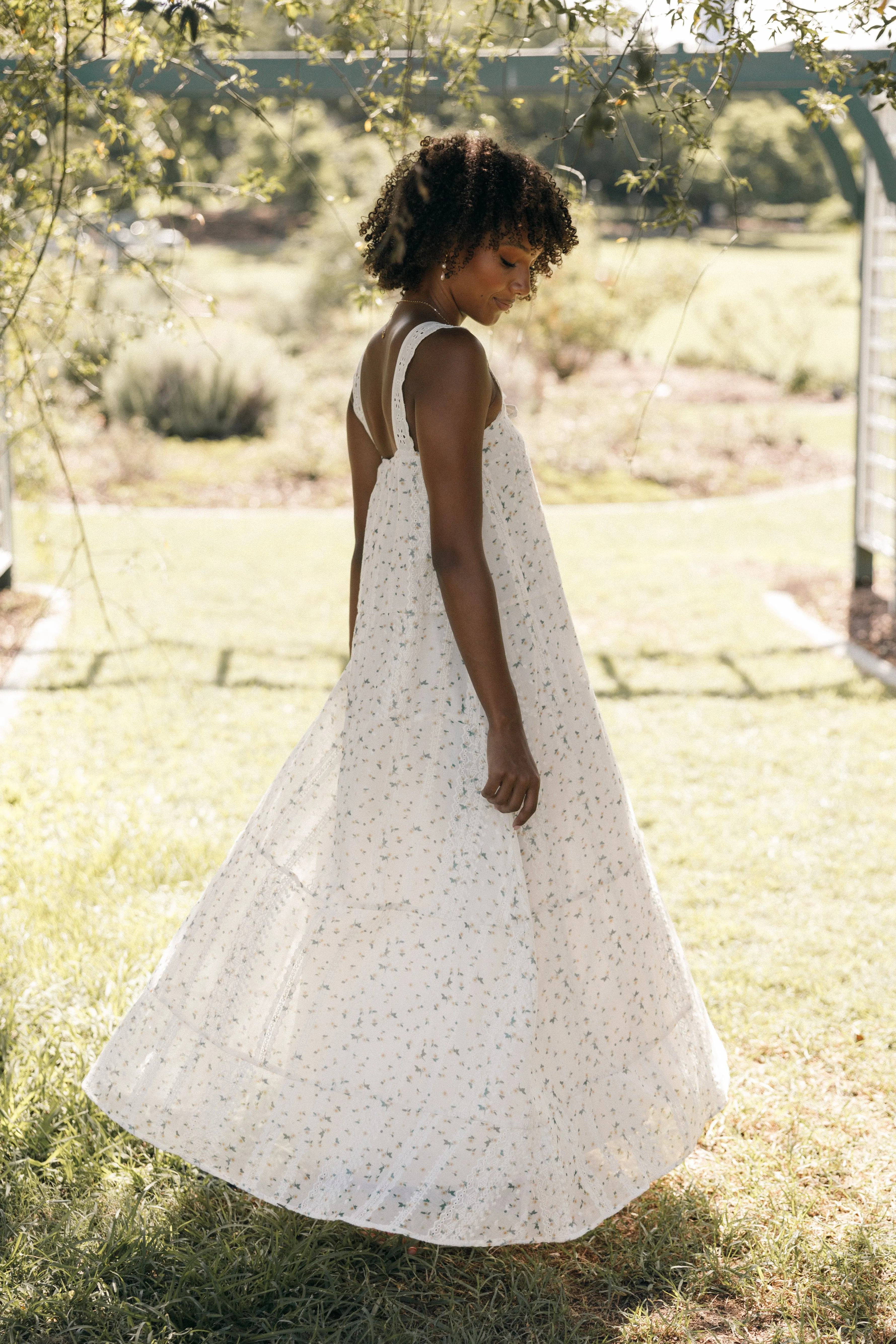 Caroline Maxi Dress - Yellow Floral sold by Petal & Pup product image thumbnail 3