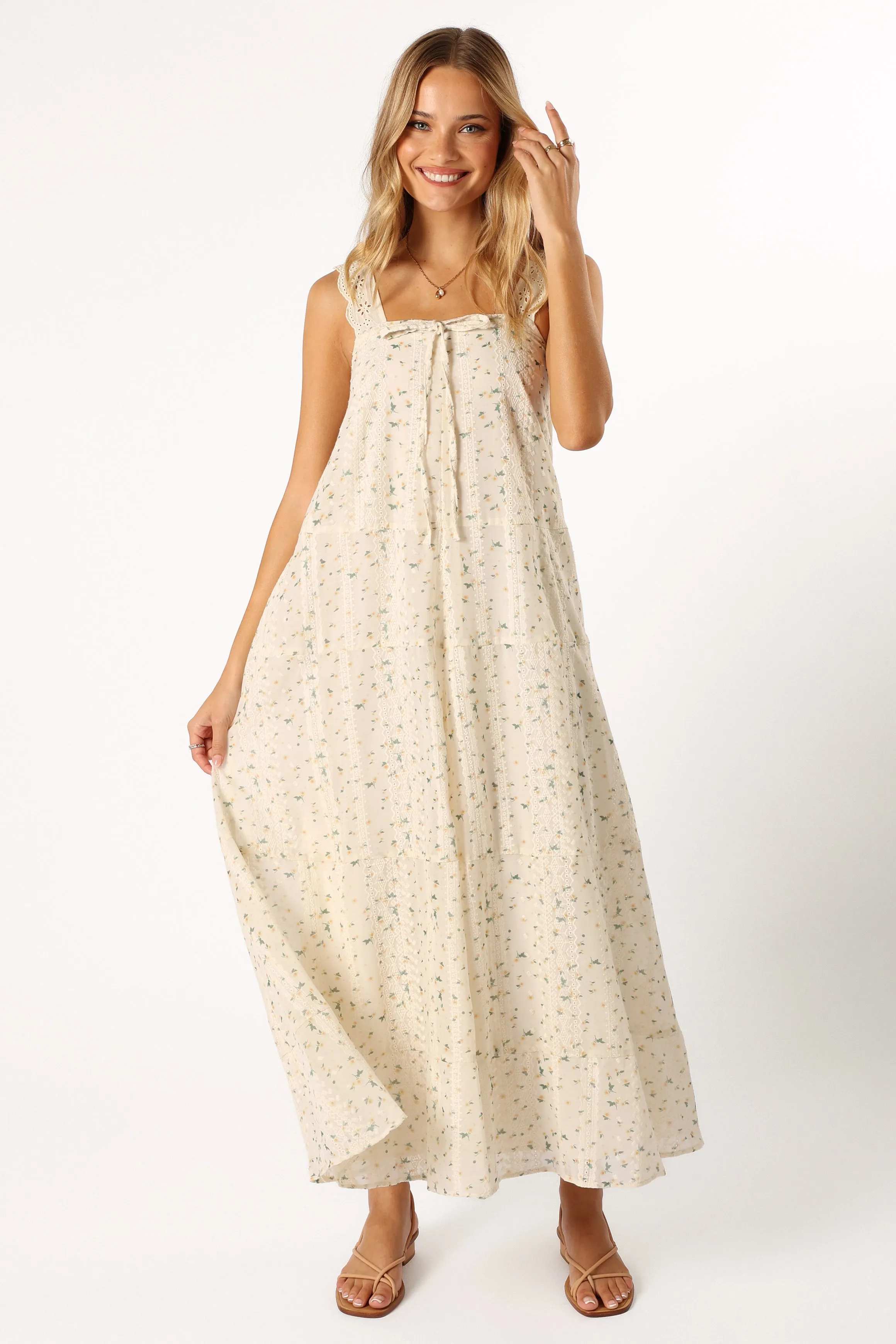 Caroline Maxi Dress - Yellow Floral sold by Petal & Pup product image thumbnail 5